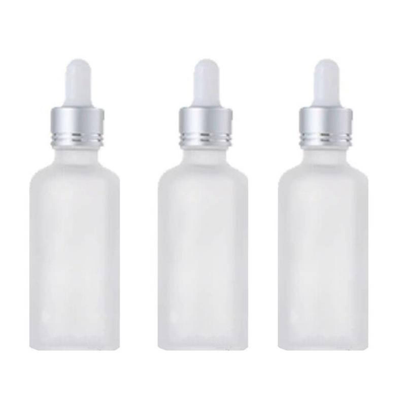 Botellas Vidrio Transparente MXDPB-003 3 Pzs 100ml Vidrio Tapa DiscTop Transparente Esmerilado, DropBot-100