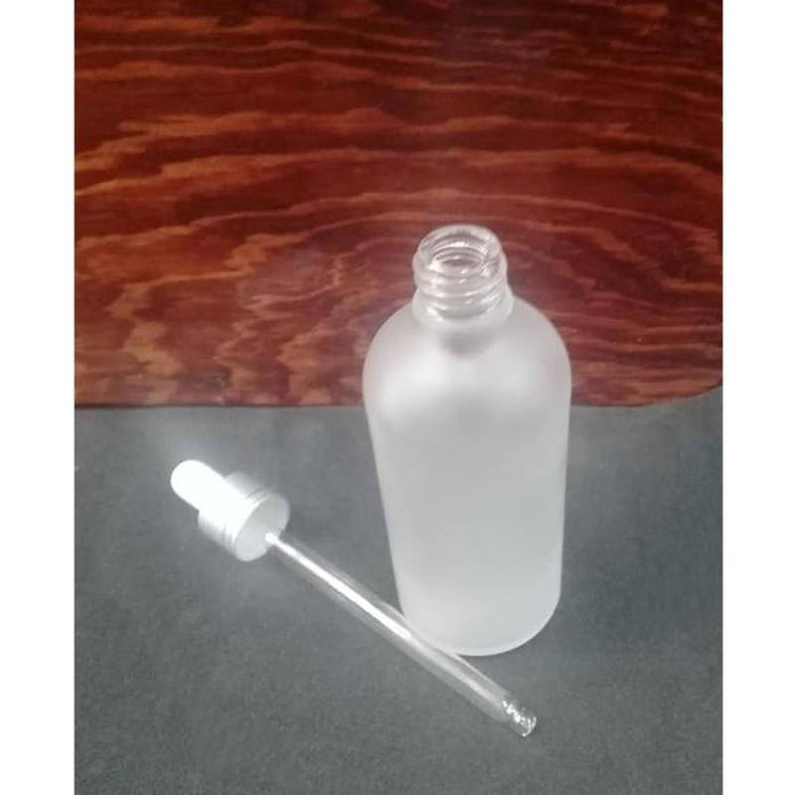 Botellas Vidrio Transparente MXDPB-003 3 Pzs 100ml Vidrio Tapa DiscTop Transparente Esmerilado, DropBot-100