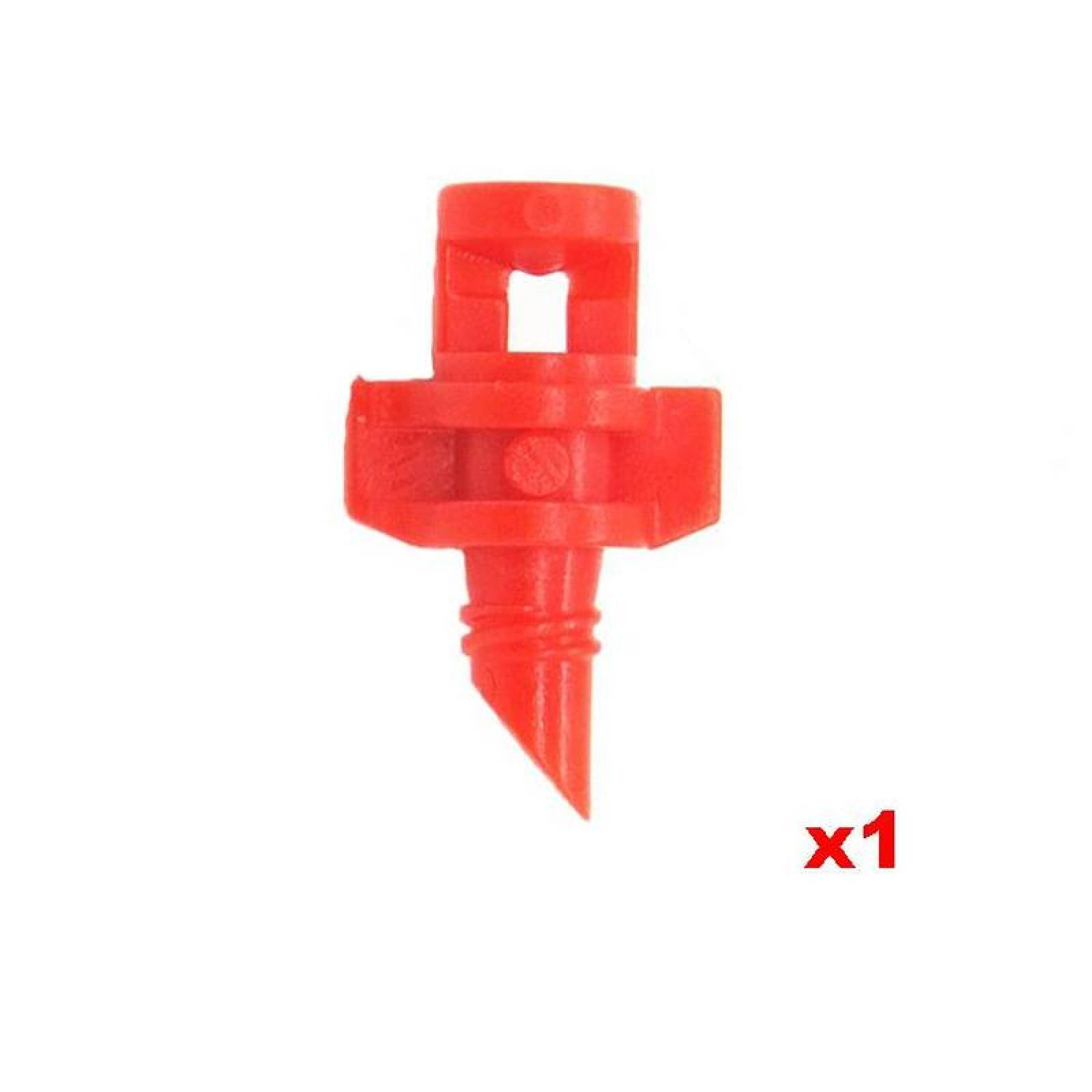 Mini Aspersor Sistema Ajustable MXLSS-001-2 1 Pza 360grado Orificio 4mm Flujo 40-60lh 1-2m Rojo, SprayRed