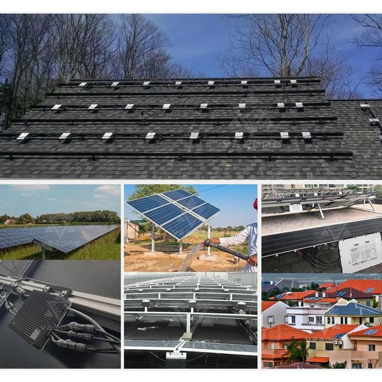 Inversor Micro Solar para Paneles, MXICN-001-7, 1500W, 16-60V, 110VAC, 60Hz, -40 a 60 C, Sin Wifi, Plata., MicroGreen