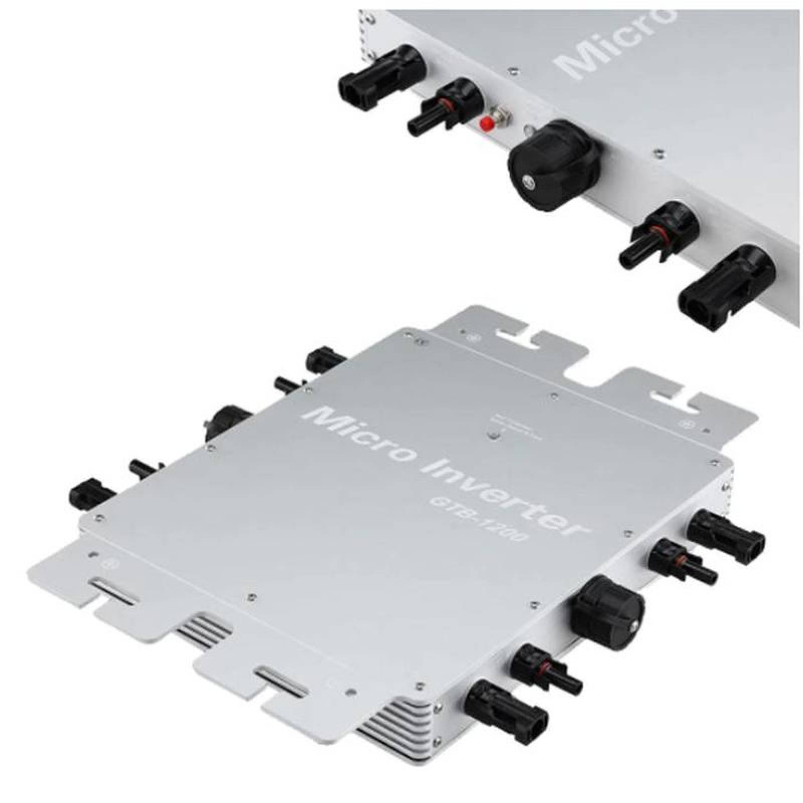 MicroInversores de Conexión Solar, MXICO-001-1, 1200W, 22-50V, 80-160VAC, 50/60Hz, -40 a 60 C, Sin Wifi, Plata., MicroCell