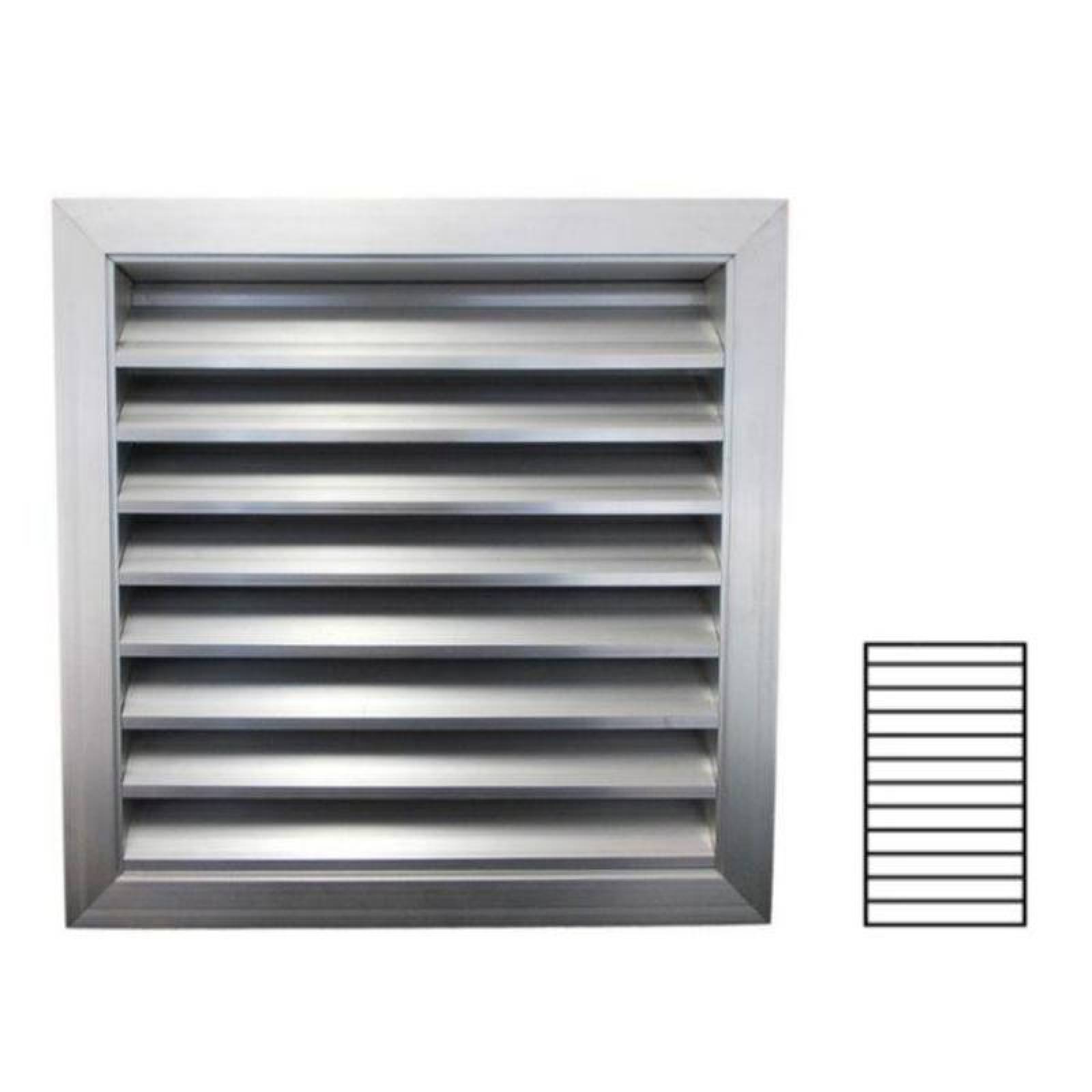 Fabricacion de Louver de AL, MXALV-002-10, 24x30x2, base x altura x fondo, en Aluminio, Cal. 30., AlumLouv