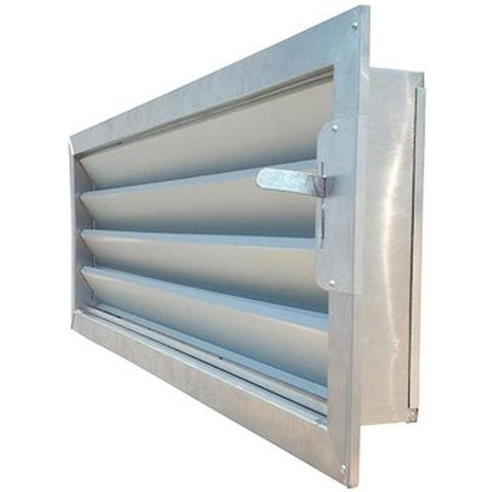  Louvers para Ingestion de Aire, MXCLV-0145, 15x15x6", base x altura x fondo, Galvanizado, C.24, Montaje/Marco/Control Interior, c/Riel Interior 2", CleanLouv
