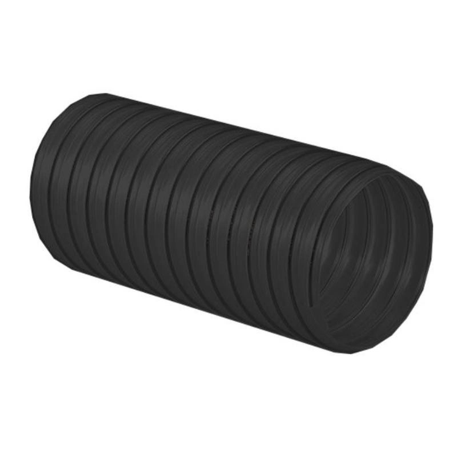 Manguera Flexible con Neopreno, MXFMD-045, 16" Diámetrox7,6m, -53a107C, Poliuretano c/espiral bronce, Negro, Flx-Thane MD