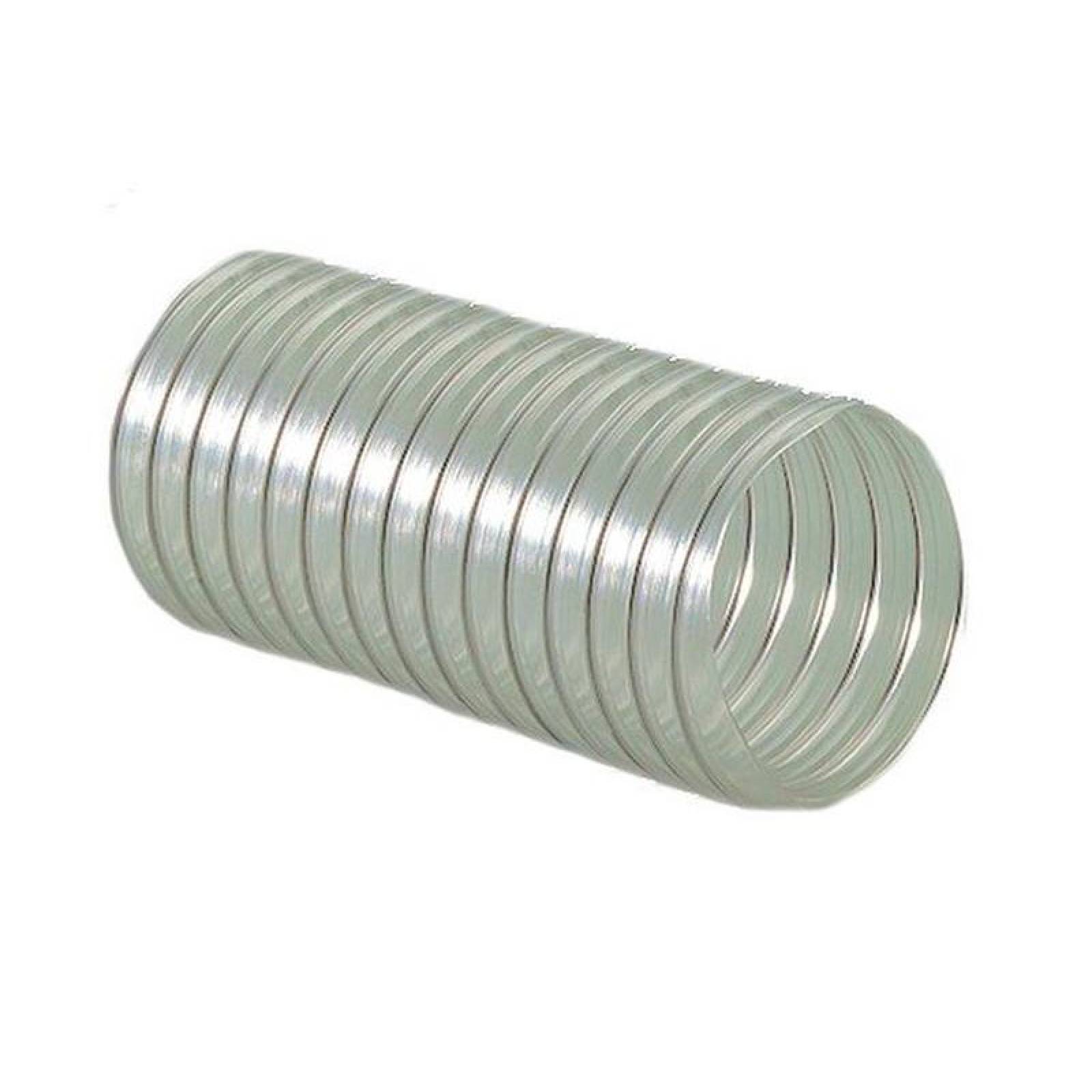 Manguera Flexible Industrial, MXFR4-007, 3" Diámetrox3m, PVC c/cable acero en espiral, transparente, R-4