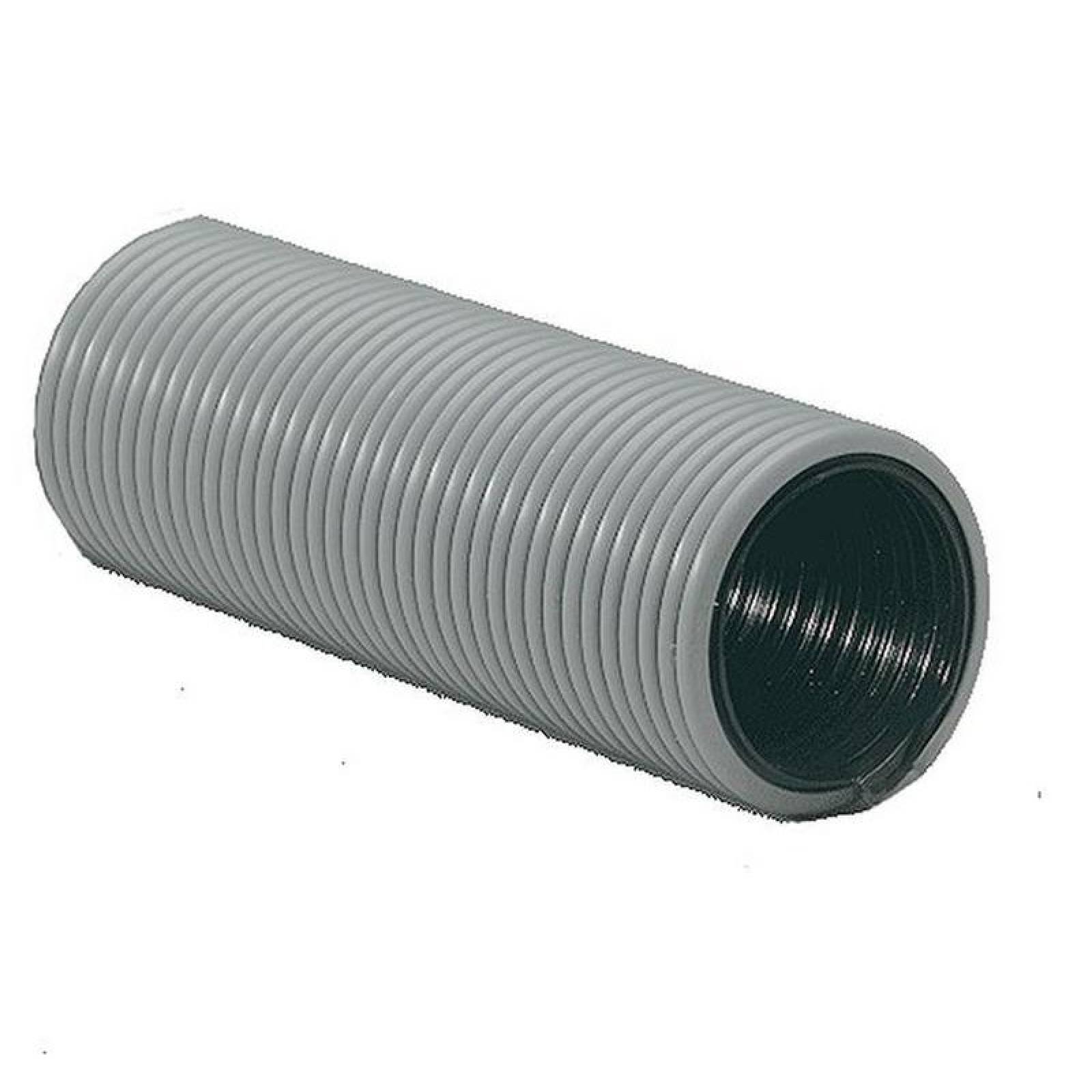 Manguera Corrugada Flexible, MXGFP-001-6, 1,5" Diámetrox7,6m, Copolímero c/Polietileno c/espiral integral, gris, Flx Plus