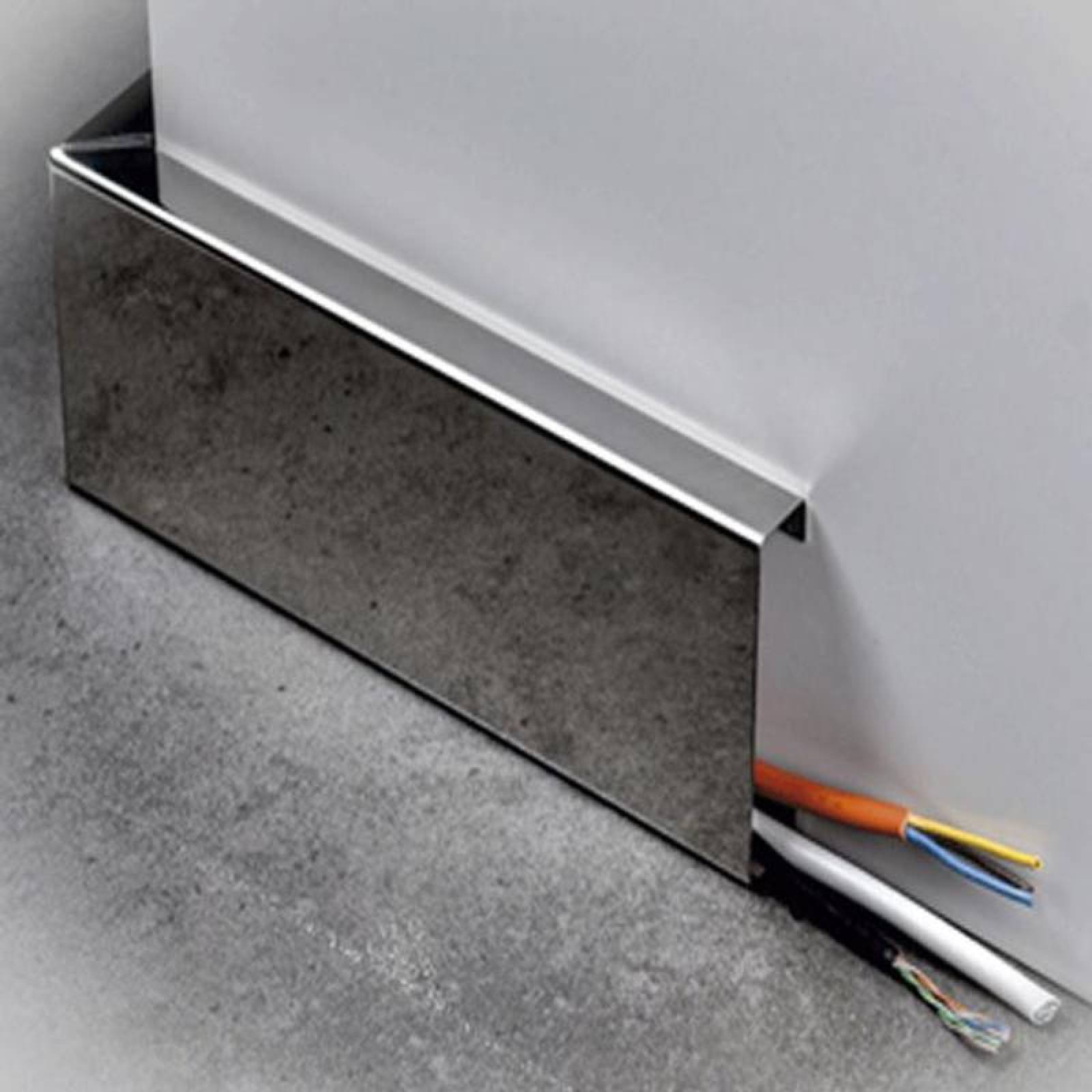 Perfil para Zoclo de Acero Inox MXLPZ-002-2 1 12plg 3,05m C,20 Acero Inoxidable 304, ZocloUltra
