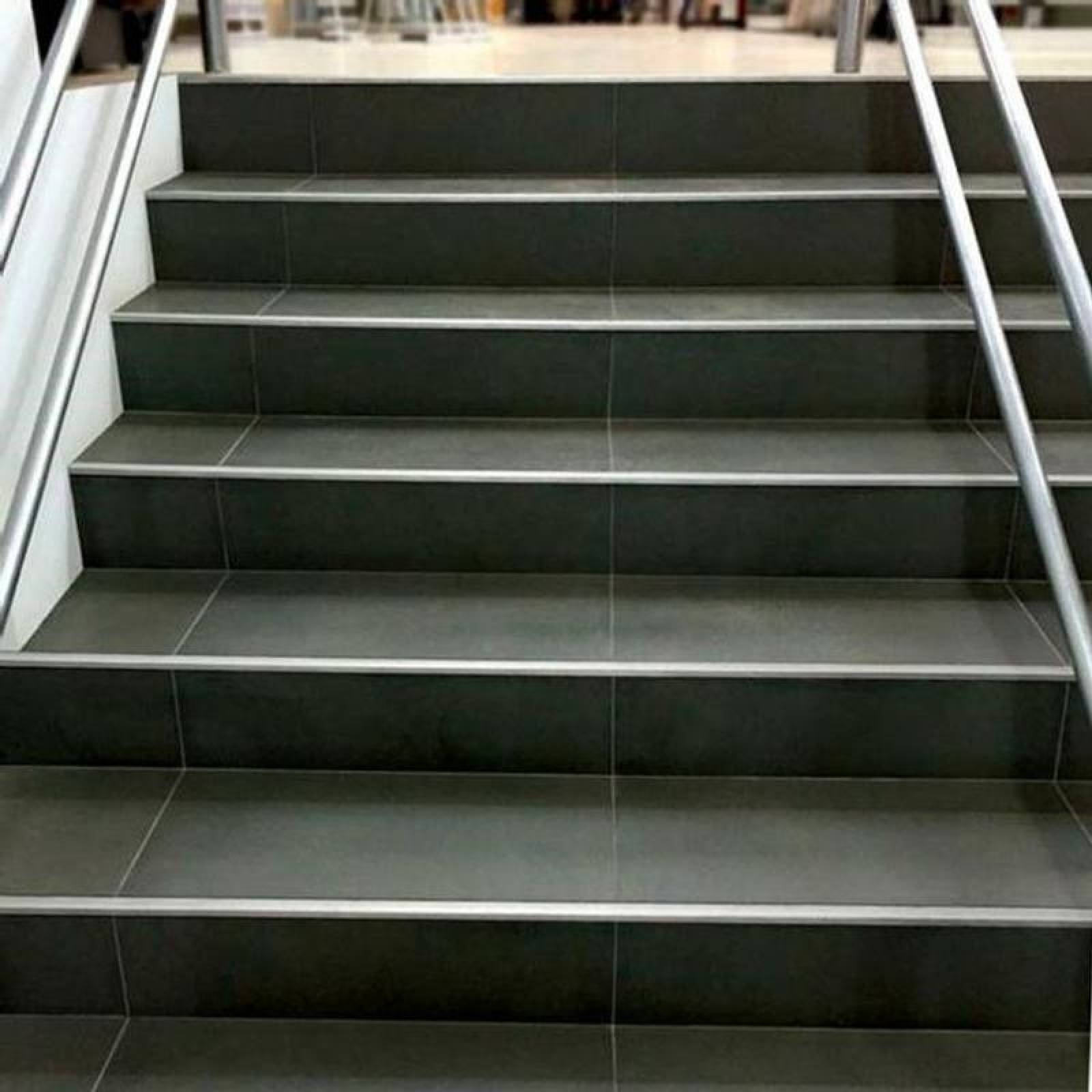 Protector de Filos de Escalones MXBOE-006 12x1plg 3,05m C,20 Aluminio, BorderStep