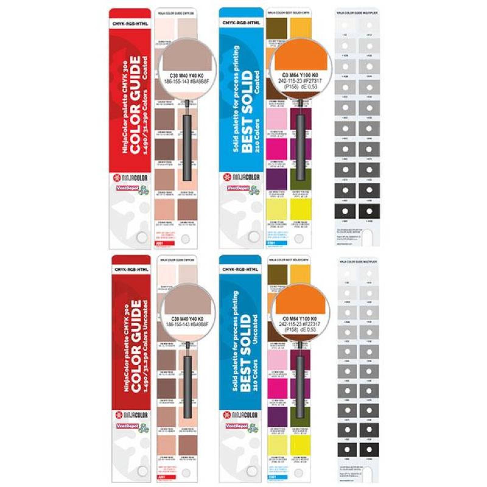 Guía de Colores Pantone RGB MXBRN-003-3 2400 Colores Sin Con Recubrimiento 2x2cm Diseño Abanico Grosor 90 y 115 g metros cuadrados Papel, Ninja Two Belt