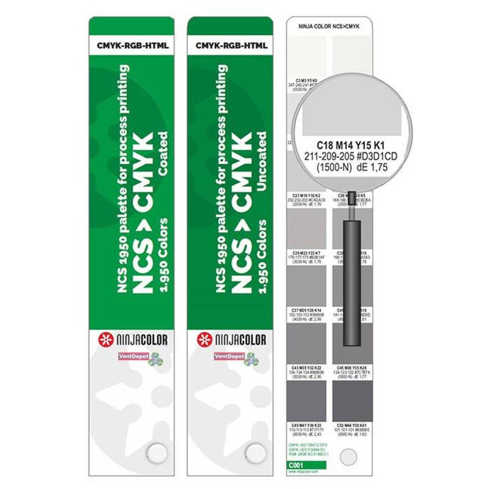 Pantone Profesional NCS MXGEN-003-2 3900 Colores Con Sin Recubrimiento 2x2cm Diseño Abanico Grosor 90 y 115 g metros cuadrados Papel, Ninja Green Belt