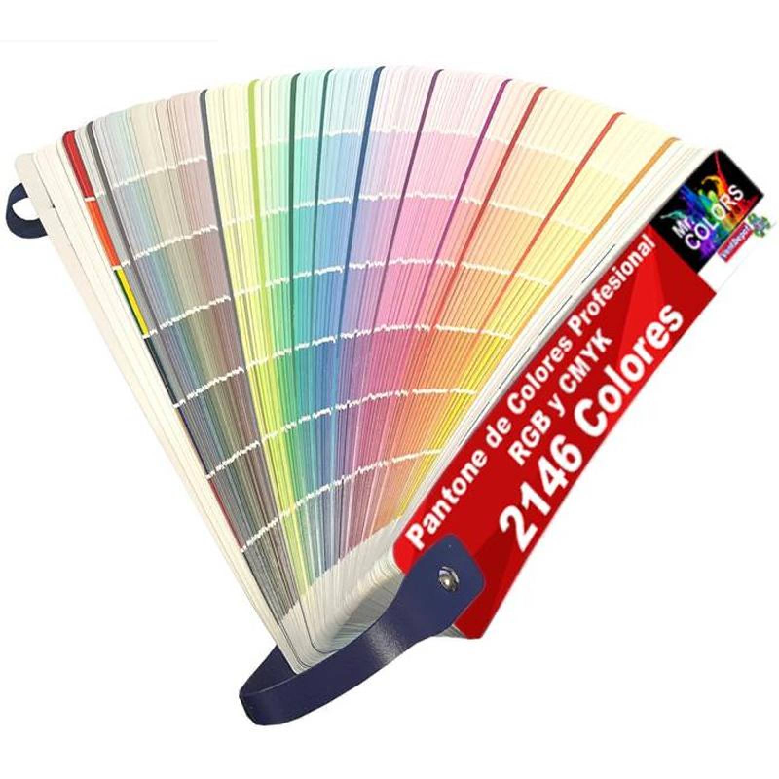Paleta de Colores RGB CMYK MXPAN-001-4 2146 Colores 9 Familia de Colores Diseño Abanico Formato Papel Con Código CMYK RGB, Mr, Colors Pro