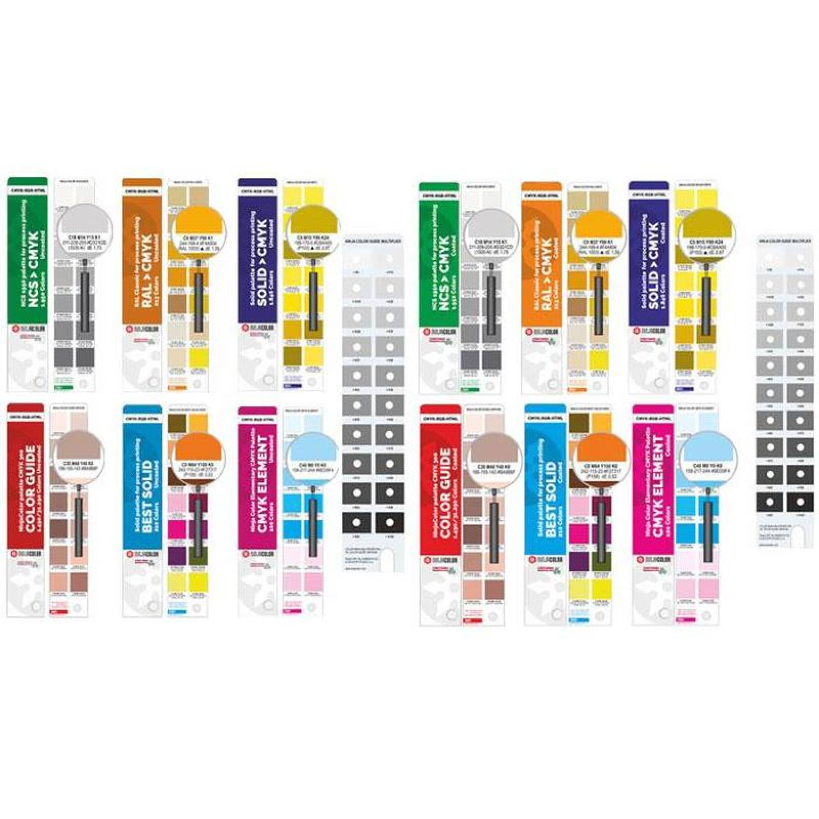 Guía de Pantone CMYK RGB HTML MXSIX-003-1 11618 Colores Con Sin Recubrimiento 2x2cm Diseño Abanico Grosor 115 g metros cuadrados Papel Ninja Six Belt