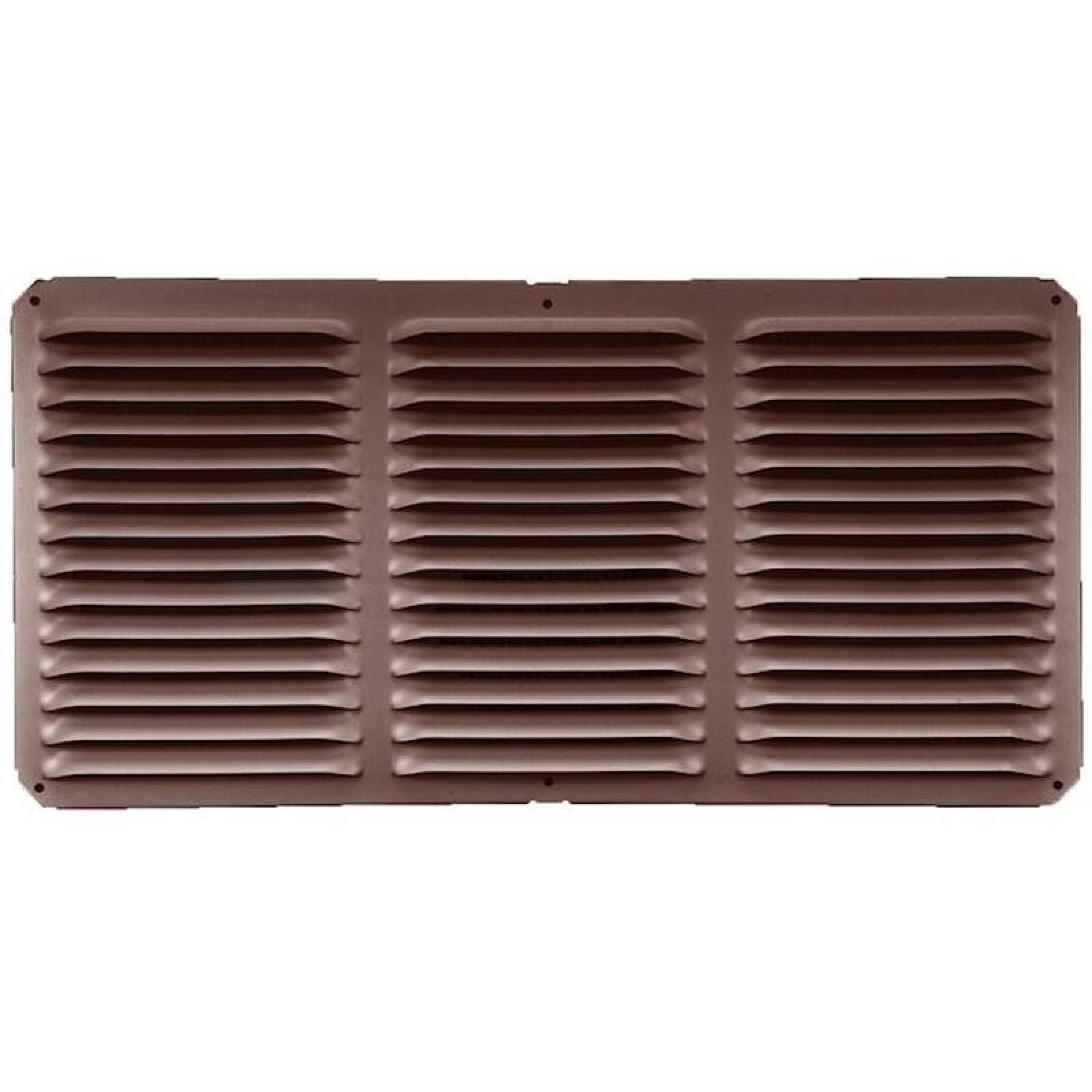 Rejillas de Inyección de Aire, MXERJ-003-2, 16x8", Café, 1/4" ancho, 100porciento Aluminio, c/malla, AlumMax