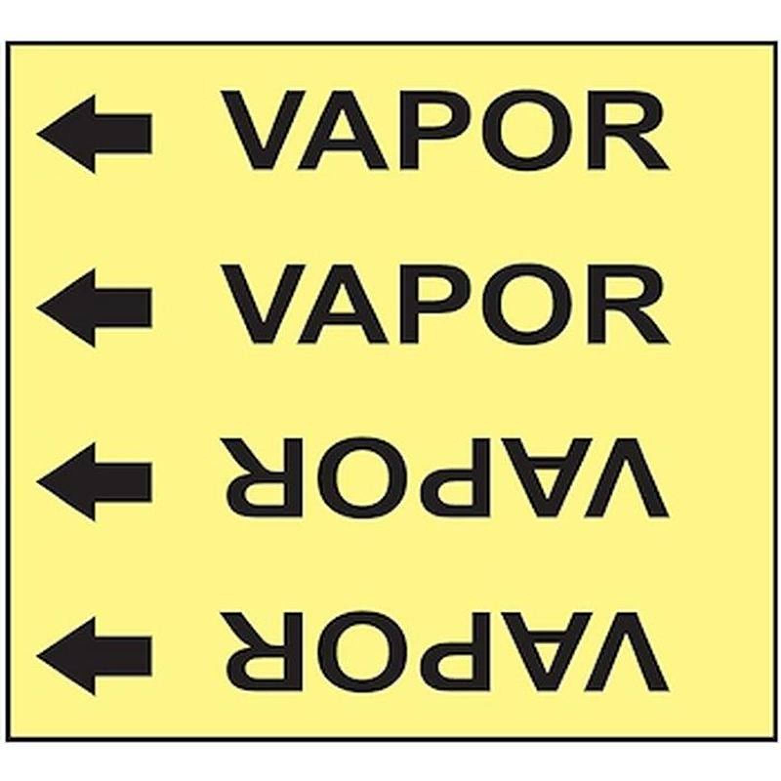 Etiqueta Adhesiva con Leyenda MXEAT-003-2 10x16 cm De Identificación Vapor Normal Etiquetas Adhesivas para Tuberías de 2"