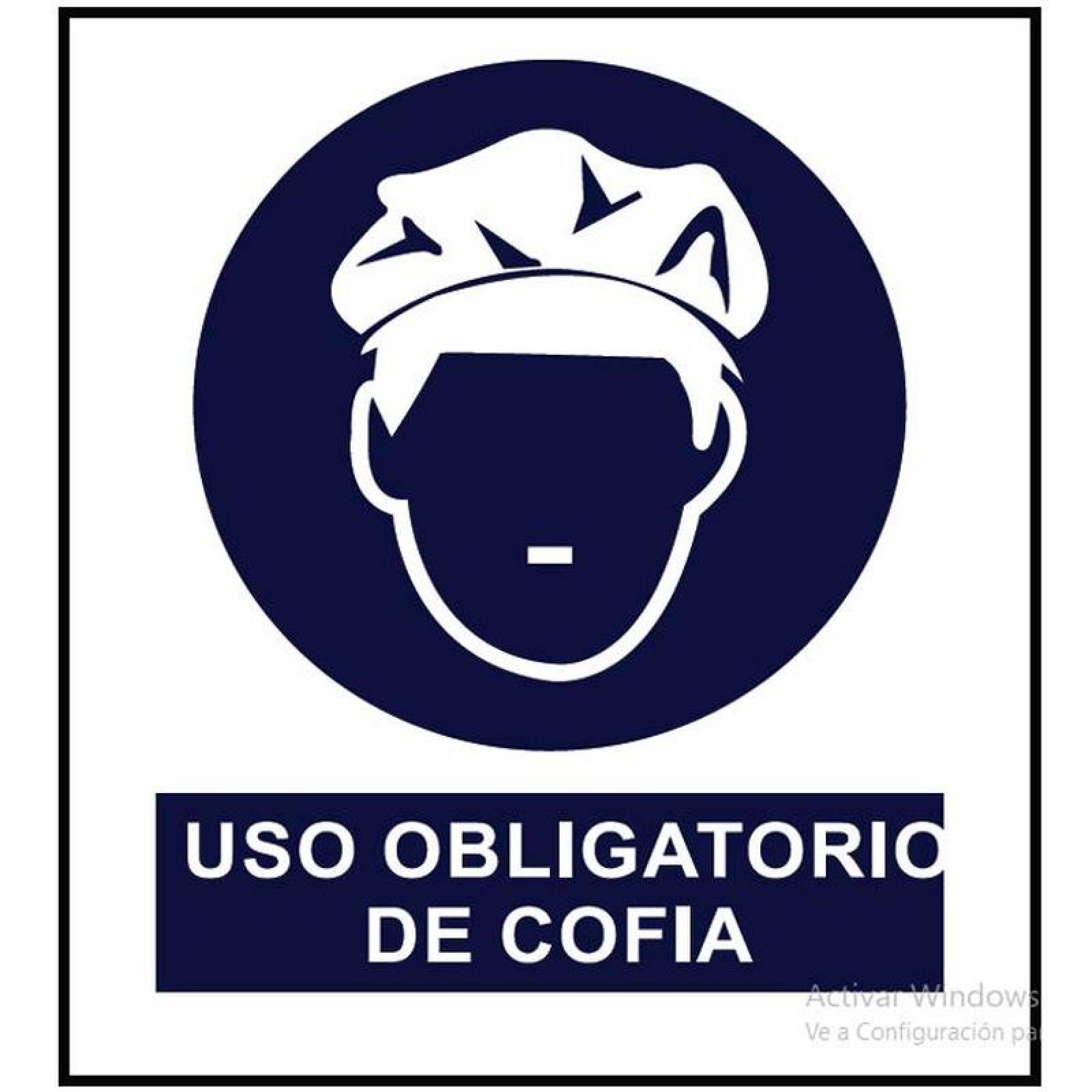 Etiqueta Usar Casco MXETI-008 Adhesivas 17x25 cm Prevención Uso Obligatorio de Cofia Acabado Normal, Etiquetas de Prevención