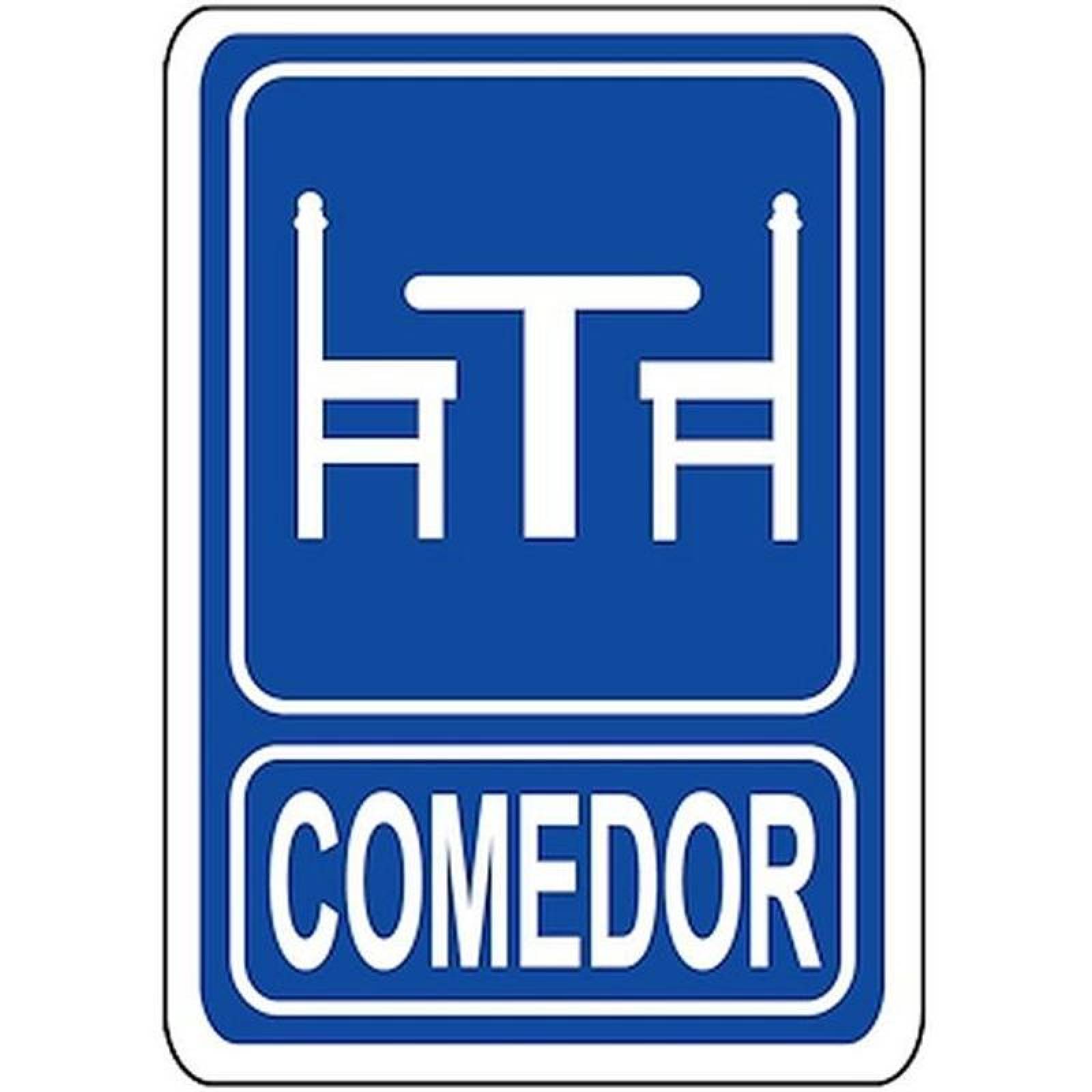 Rótulos de Señalización Económicos MXSIS-021 30x40 cm Informativos Comedor Normal Señalamientos Informativos