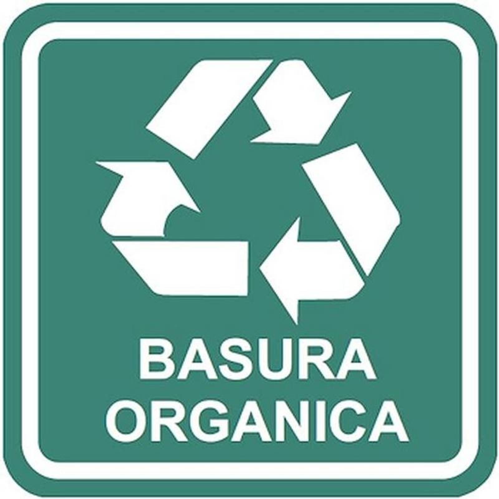 Señales Informativas MXSIS-032 30x40 cm Informativos Basura Orgánica Normal Señalamientos Informativos