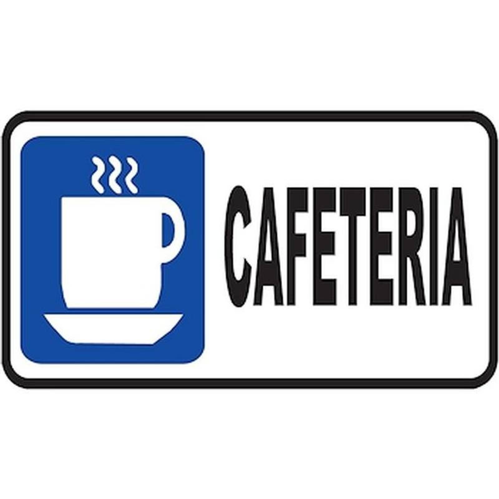 Señalización para Lugares Públicos MXSIS-039 20x10 cm Informativos Cafetería Normal Señalamientos Informativos