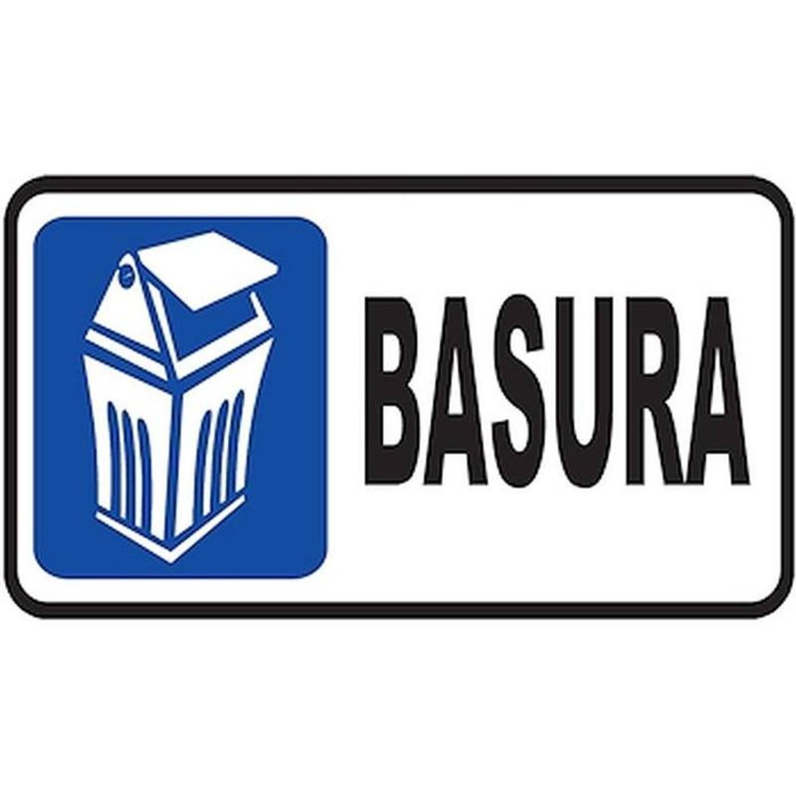 Señalamiento Informativo Público MXSIS-040 20x10 cm Informativos Basura Normal Señalamientos Informativos