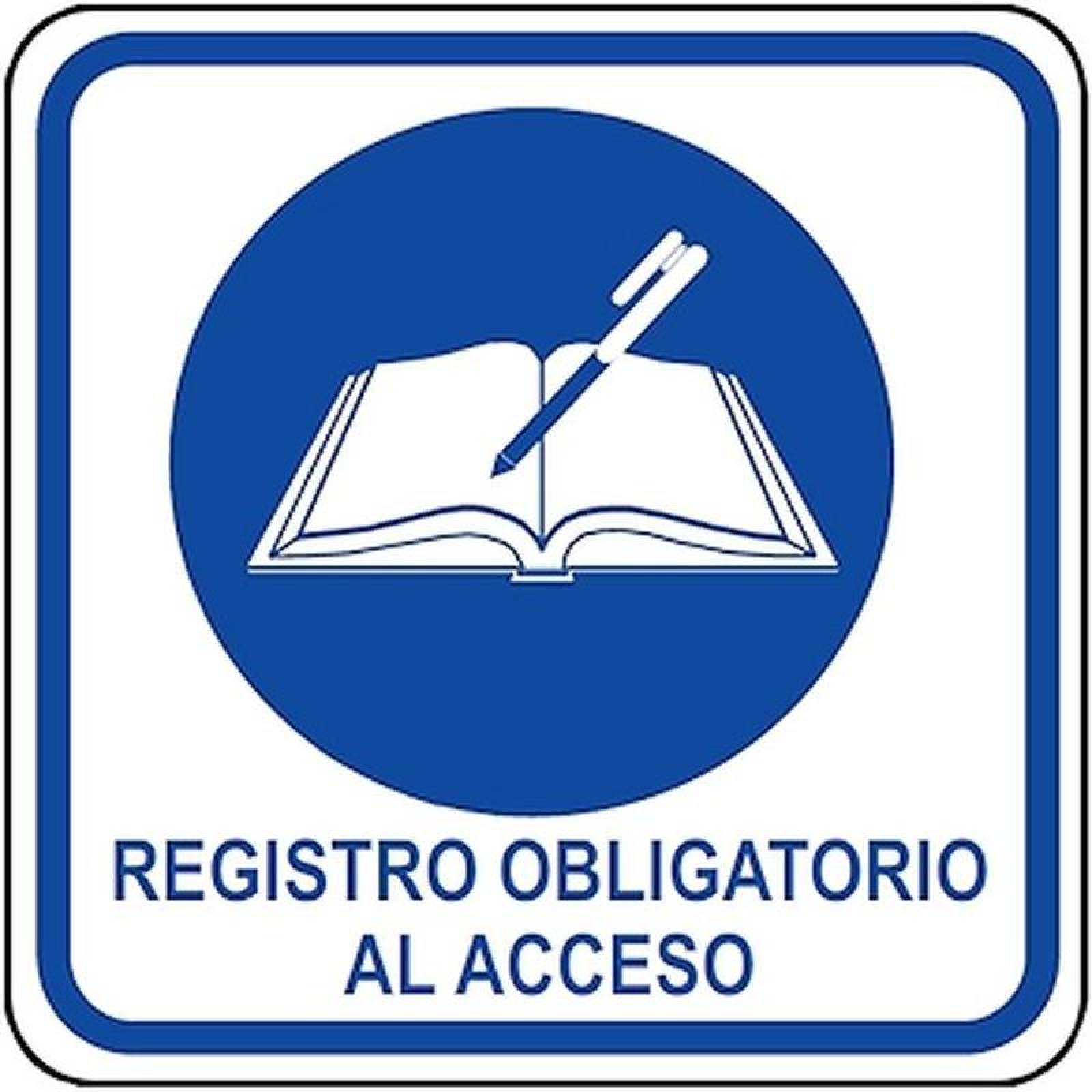 Rótulo Indicativo para Oficinas MXSIS-045 20x20 cm Informativos Registro Obligatorio para Acceso Normal Señalamientos Informativos