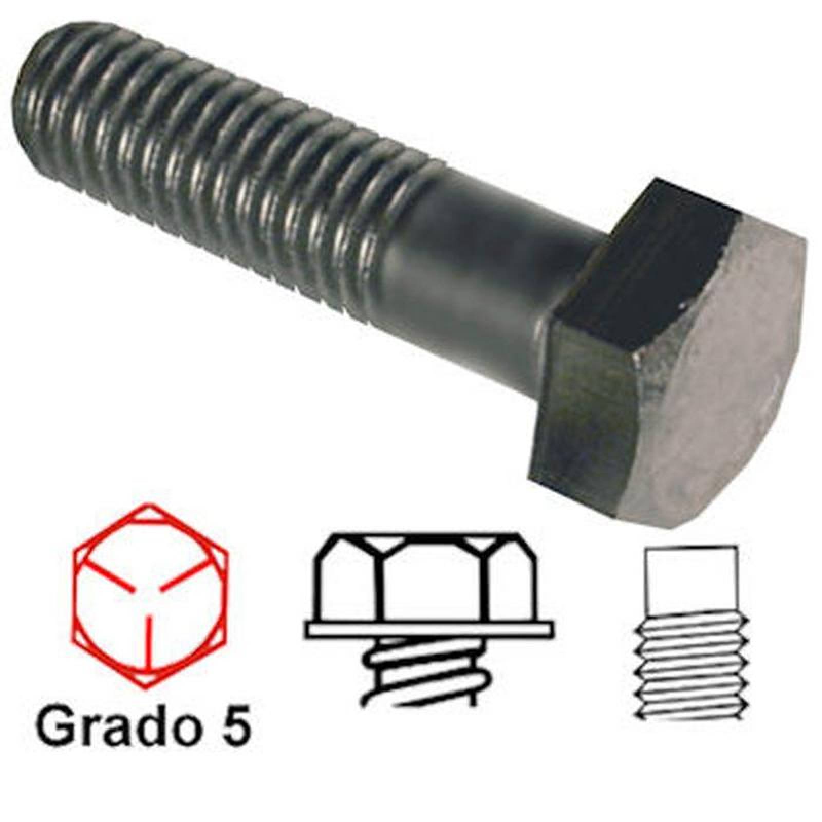 Tornillos Hexagonal Profesional MXFAD-129 1Pza, 716" Diámetro 11,1mm Diámetro Long 1 12" 38,1mm Grado 5 Hexagonal Acero, FineGrad