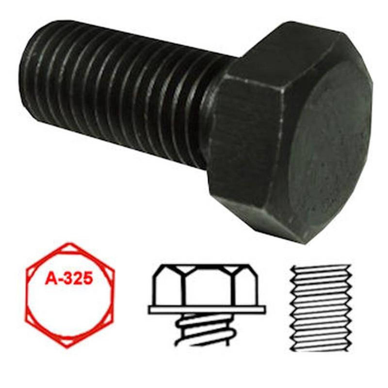 Tornillos Hexagonal Profesional, MXHFH-063, 7/8" Diámetro,22.2mm Diámetro,Long:2 1/2",63.5mm,UNC A-325,Tipo1, Acero,1Pza., HexaFinish