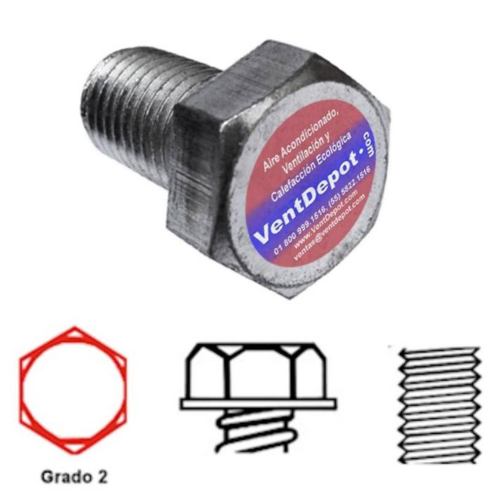 Tornillo de Alta Calidad, MXINX-187, 5/8" Diámetro, 15.9mm Diámetro, Long:3", 76.2mm, Acero Inoxidable, Grado 2, Hexagonal, 1Pza.
, StainlessHexa