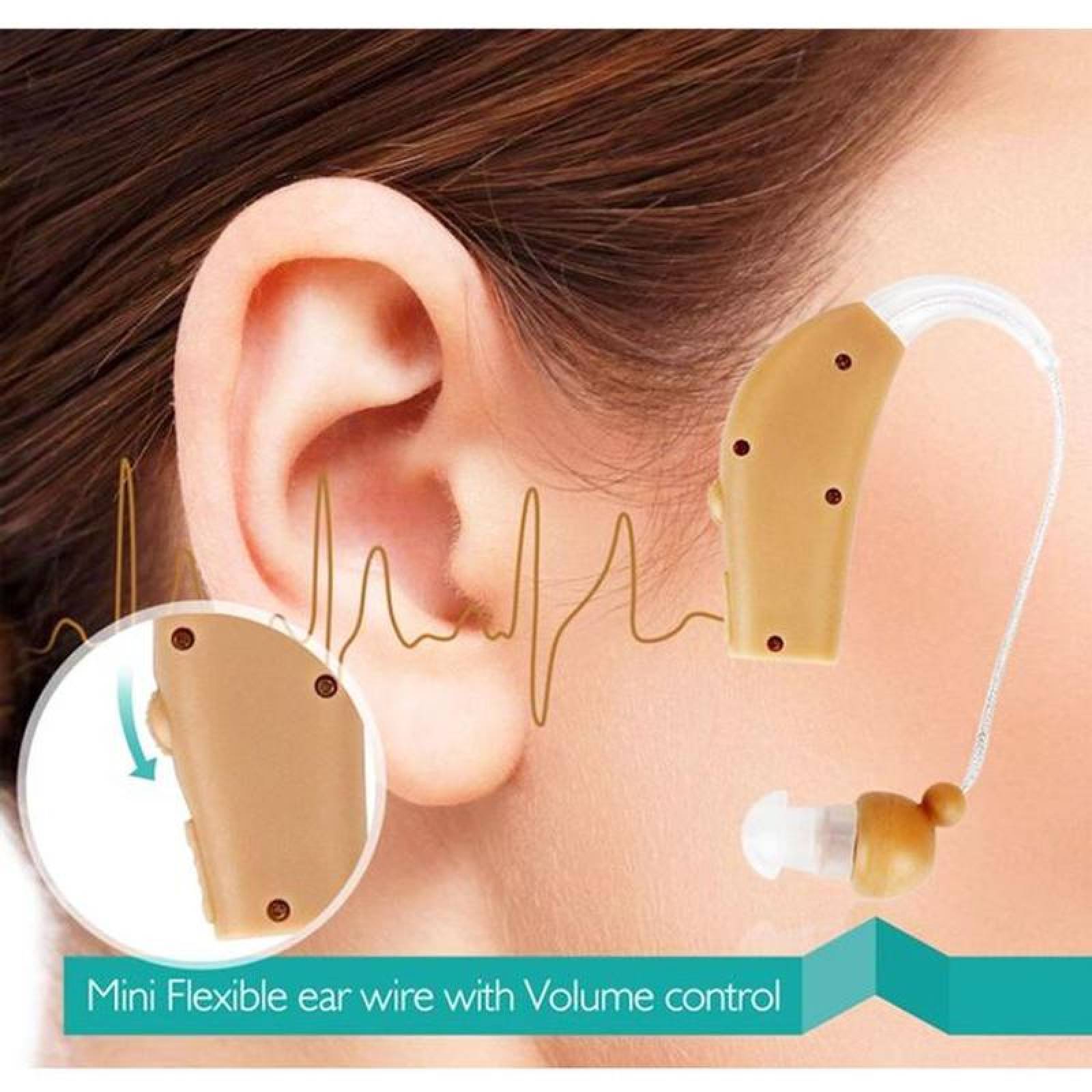 Audífonos Auditivos Discretos, MXHDG-001-24, 1 Pza, Beige, 320-4500MHz, ± 4dB 130, Carga USB, 1,4V, Plástico ABS,, HeadDigital