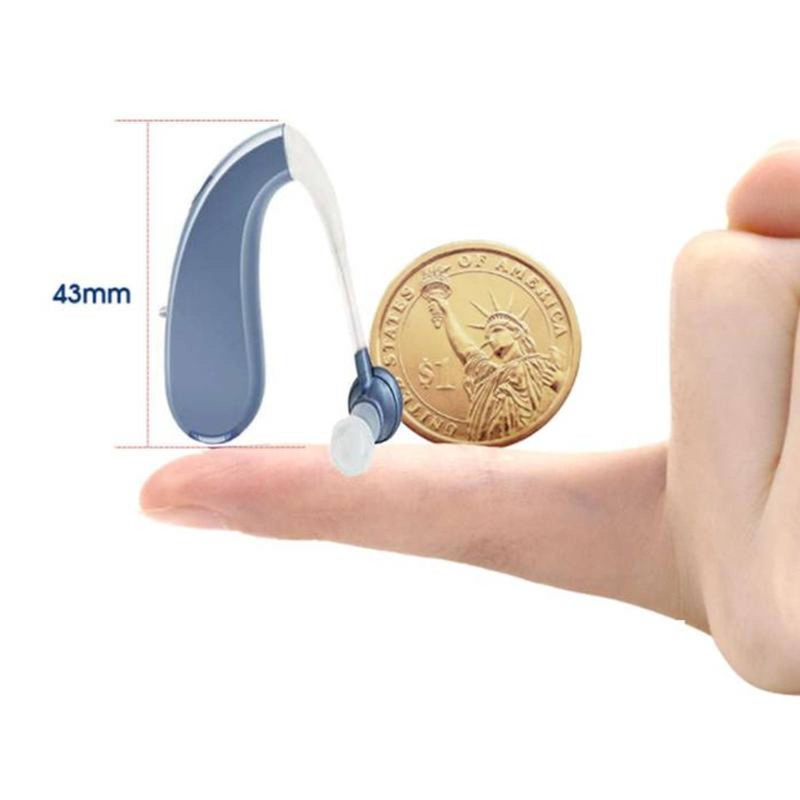 Aparato Auditivo Ligero Mini, MXHDI-002-1, 1 Pza, Azul/Blue, 450-3400MHz, 129+3dB, Carga USB, 1,2V, Plástico ABS,, HeadDivice