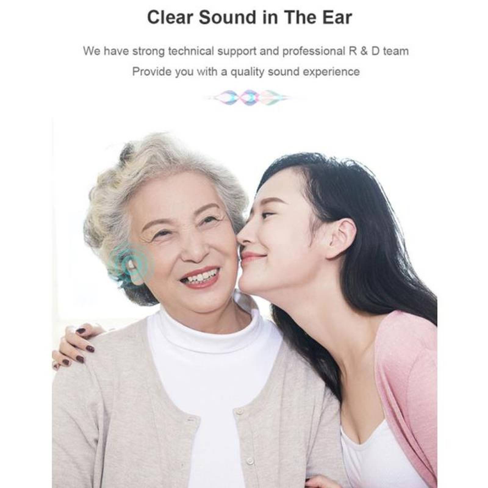 Aparatos Auditivos Cómodos CIC, MXHGU-001-14, 1 Par, Blanco/White, 400-4500MHz, 117 +/-3dB, Carga USB, 1,2V, Plástico ABS,, HearingUltra