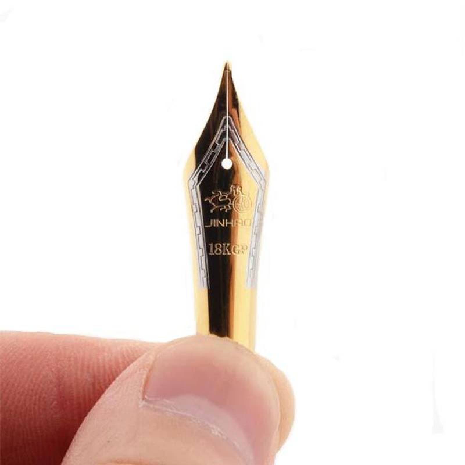 Repuesto Puntas para Pluma Fuente MXGDL-002-4 2pzs 0,7mm Oro Acero Inoxidable, GoldLace