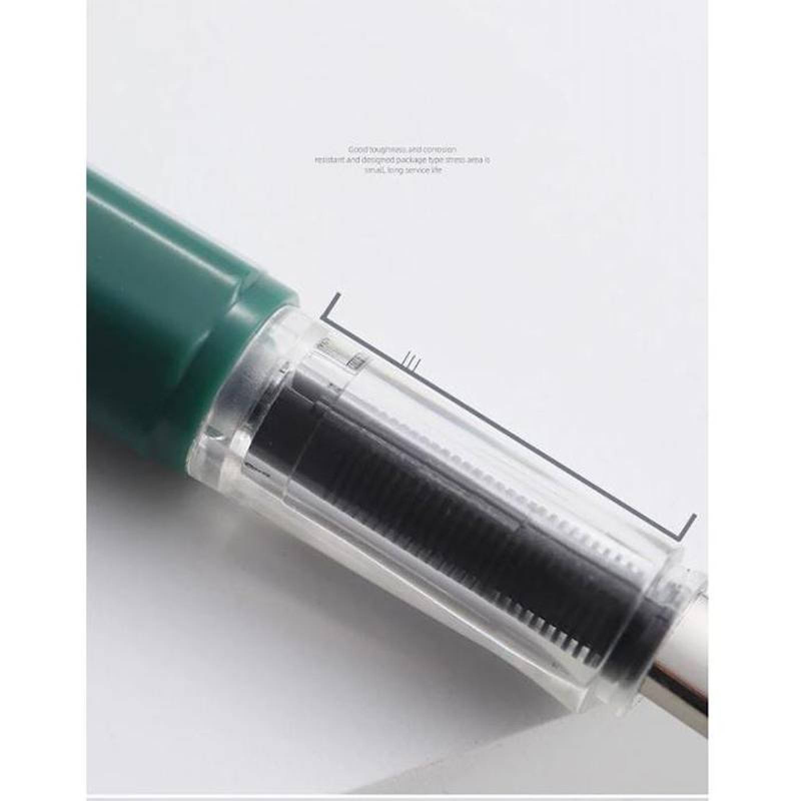 Pluma Fuente para Dibujo MXLUX-005 1pza 0,38mm 4mm Verde 1 Tinta Azul Marino Plástico Para Cartucho LargeCartri, LuxGreen