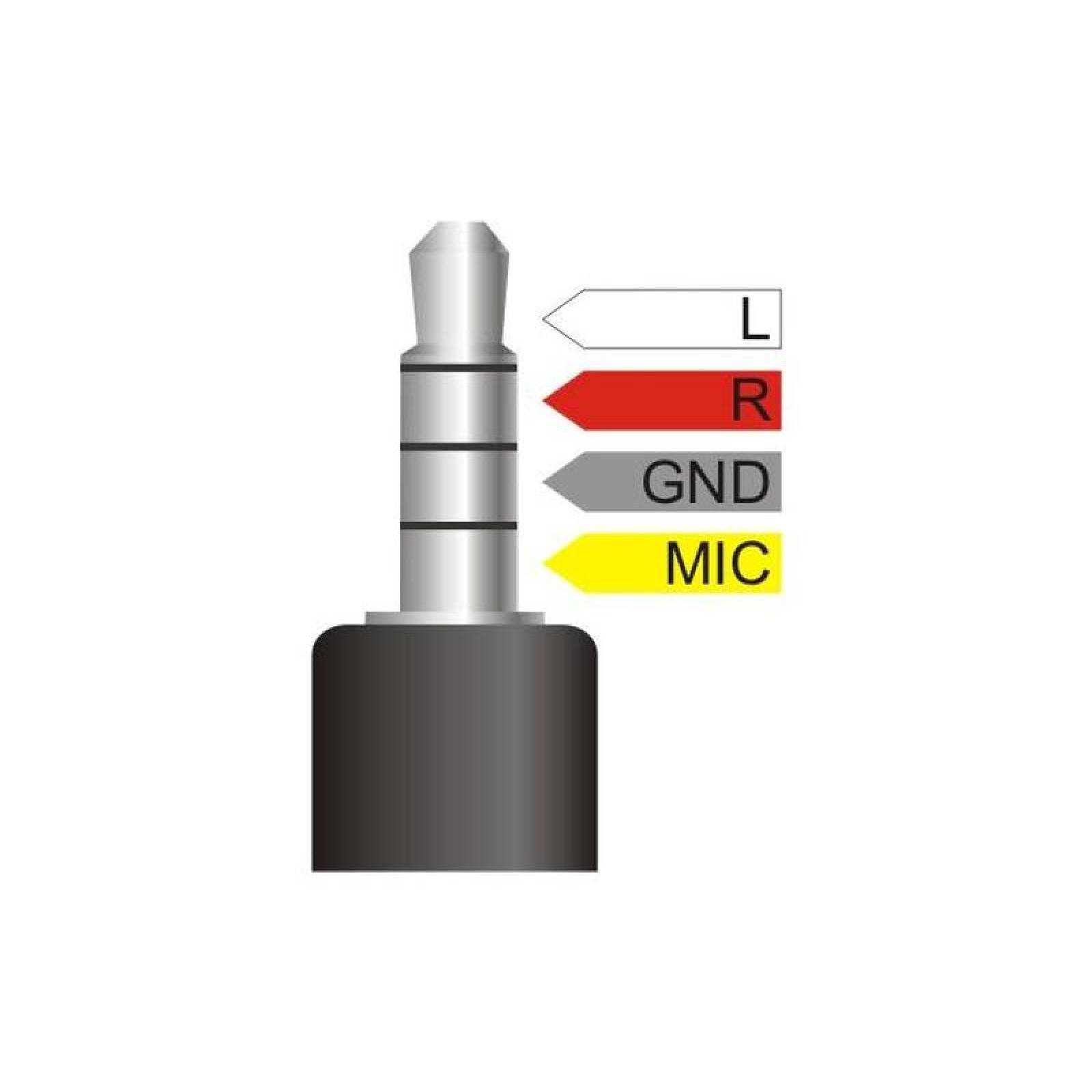  Adaptador de Audio Macho, MXHDJ-002-1, 2 Pzs, Jack 3.5mm, 2 Machos a 1 Hembra., HeadJack