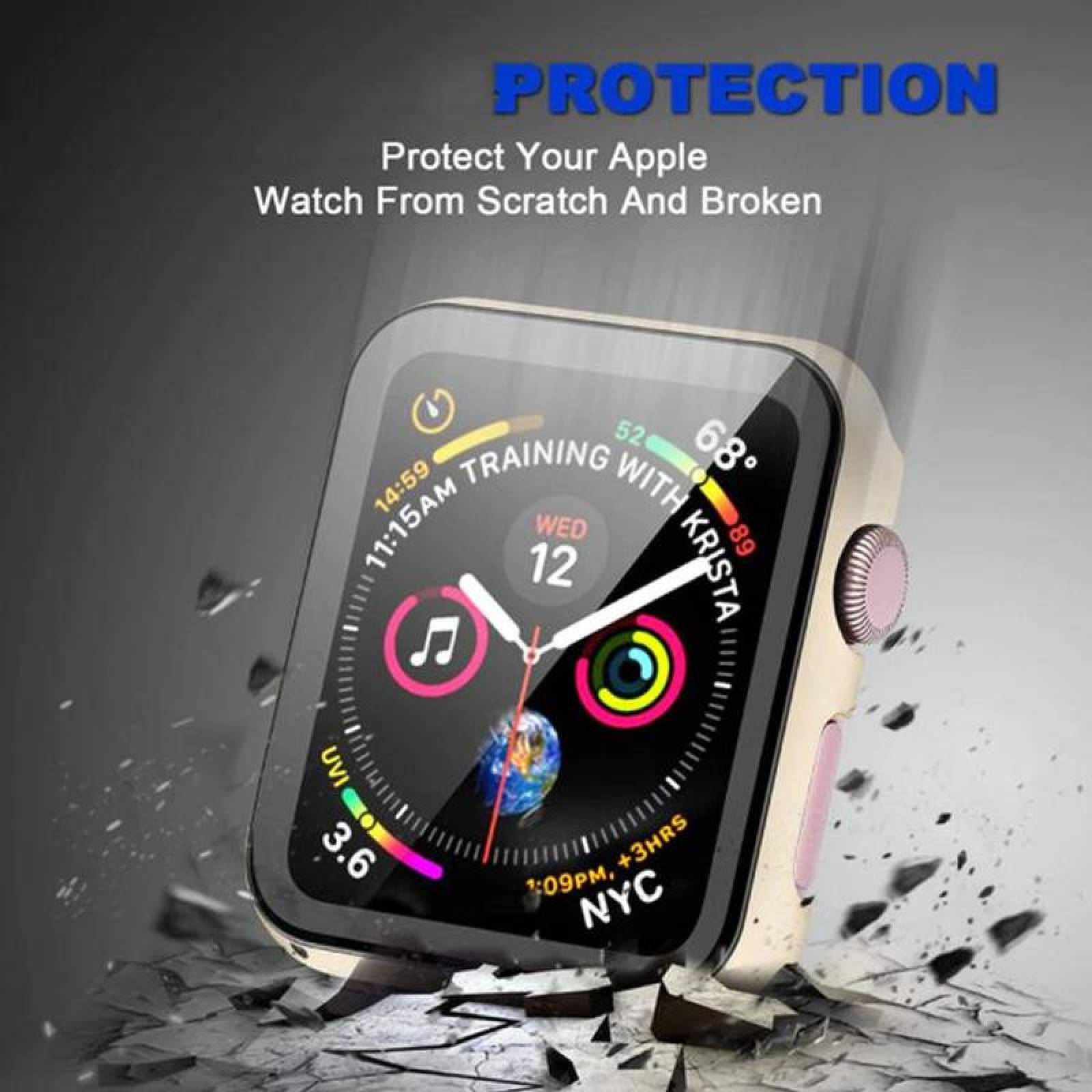 Carcasa de Protección para Iwatch MXCYC-015 38mm S3 BlackNegro Policarbonato Case Style Collection