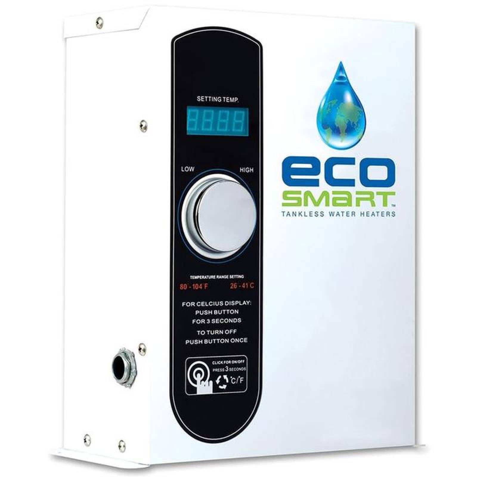 Calentador de Agua para Alberca, MXESR-001-6, 5.5kW, 5m3, 1099gal, 240V, 1F, 60Hz, 25A, Máx.40C, EcoSmart