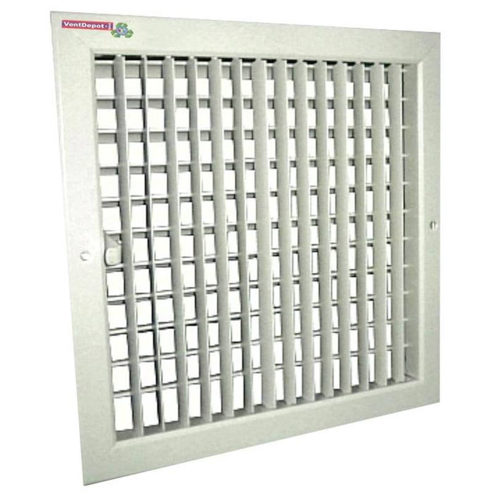  Rejillas de Aires Acondicionados, MXPCP-027, 18x18" base x altura, 1 1/2" fondo, 100% Aluminio, con control., PerComp