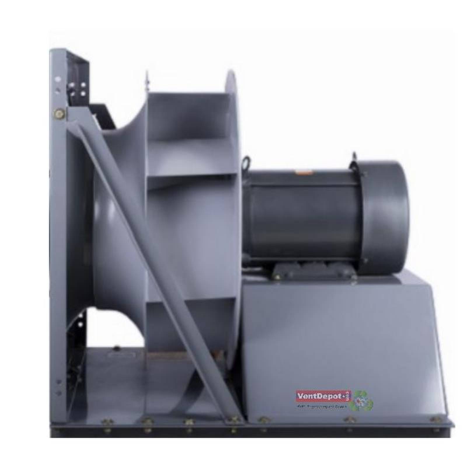 Ventilador Centrifugo Alto Caudal, MXVFC-001, Rotor 315 Diámetro, 3277m³/hr, 1/2HP, 208-230/460V, 1800RPM, Clase I, 4 Polos, Directo, VentriFull Clean
