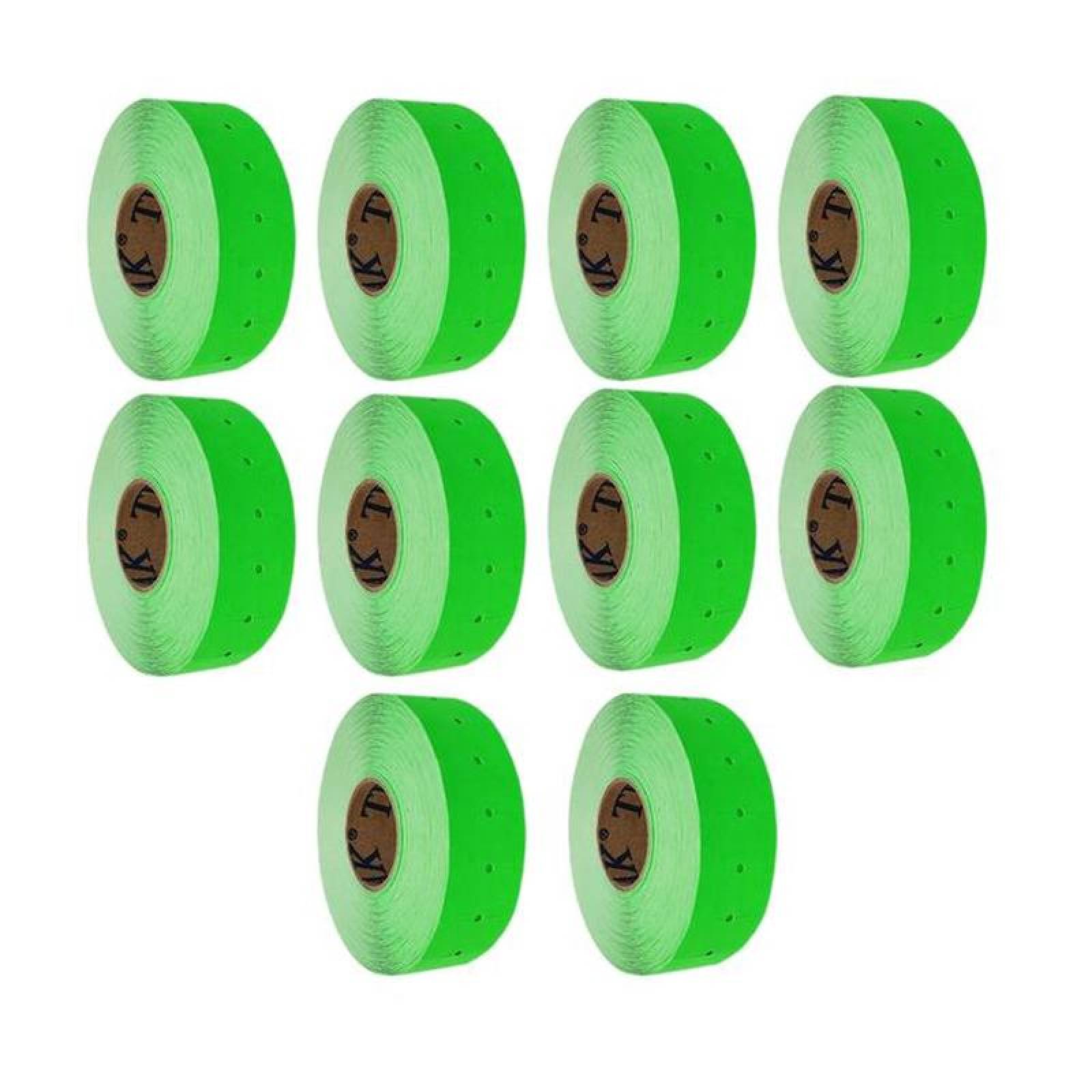 Etiquetas Marca Precios Transfer MXPNG-001-3 10 Rollos en 1 Paquete 1000 Etiquetas por Rollo 21x12mm Verde, PricesGreen