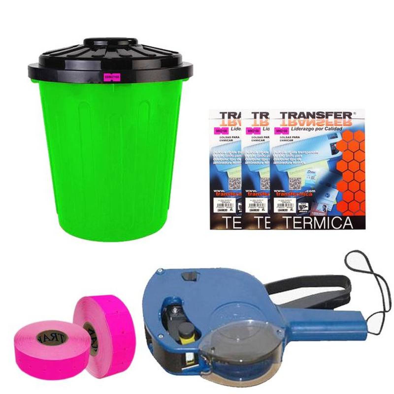 Etiquetas para Precios en Rollo MXPPK-001-2 10 Rollos en 1 Paquete 1000 Etiquetas por Rollo 21x12mm Rosa, PricesPink