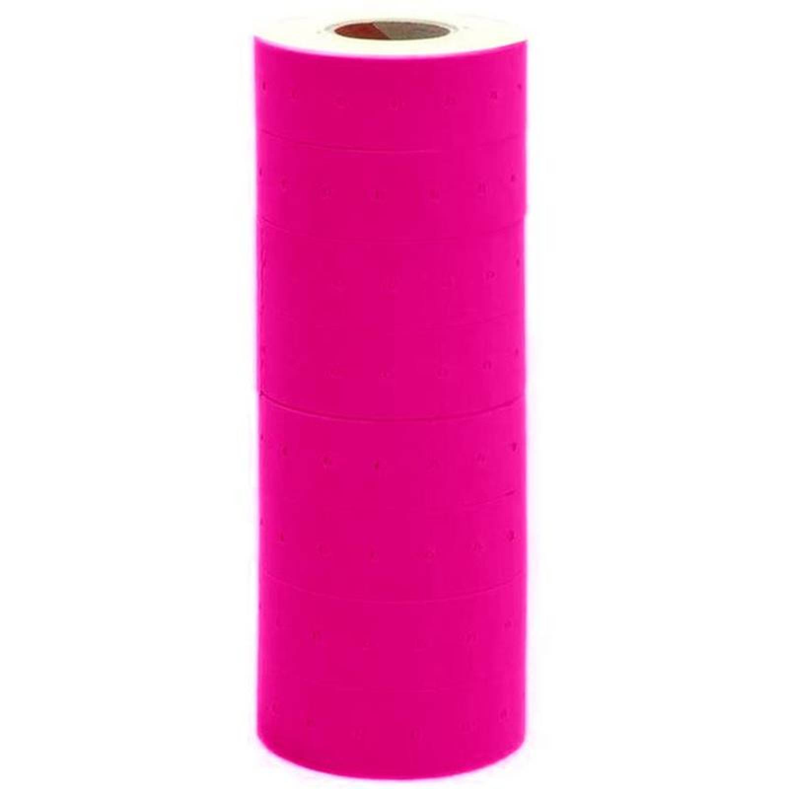 Venta de Etiquetas Adhesivas MXPPK-008-2 200 Rollos en 20 Paquetes 1000 Etiquetas por Rollo 21x12mm Rosa, PricesPink