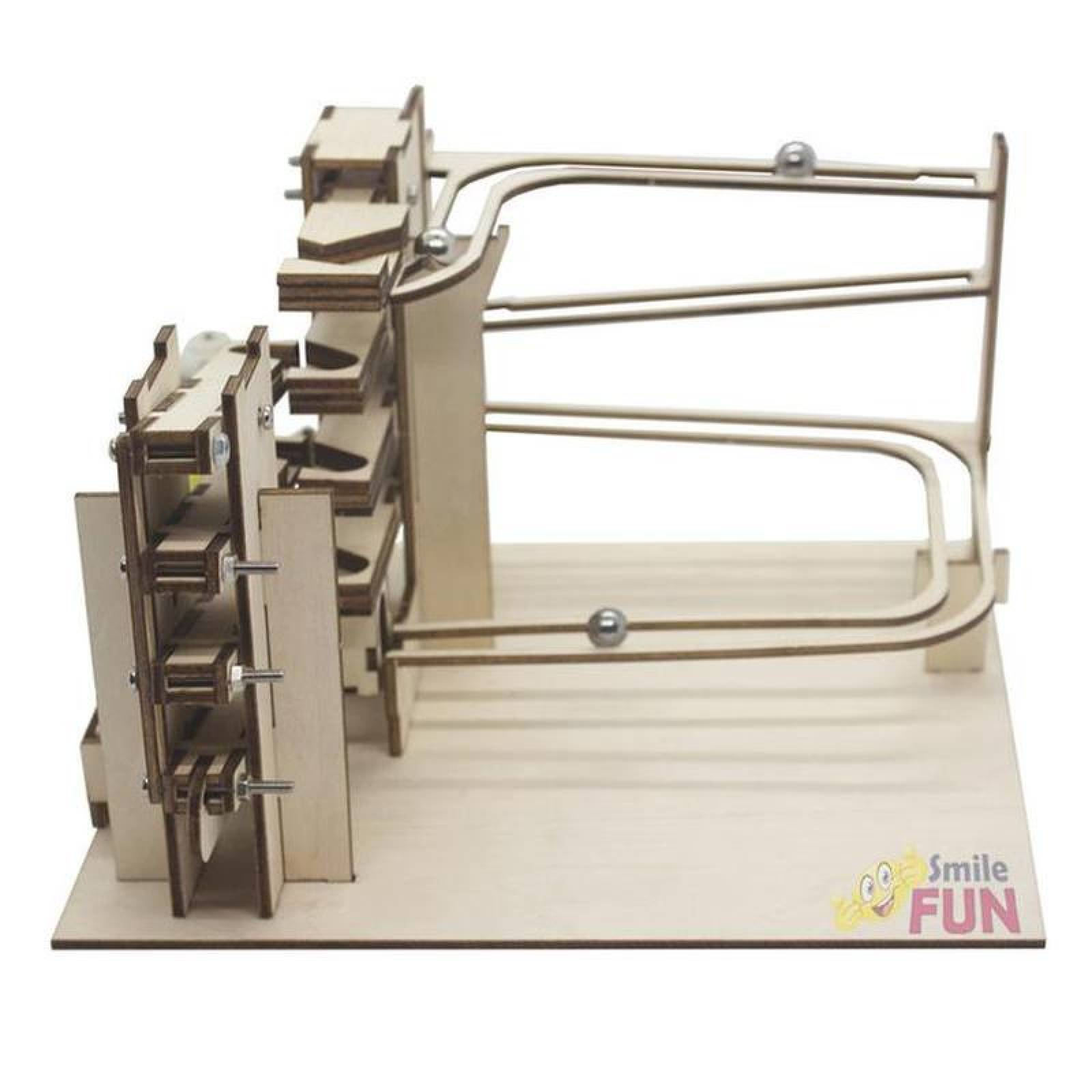 Canicas para Rompecabezas MXTPO-010-1 50Pzas 21,5x20x14,5cm 2xAA No incluidas Pista de Canicas Color natural, TrackPro