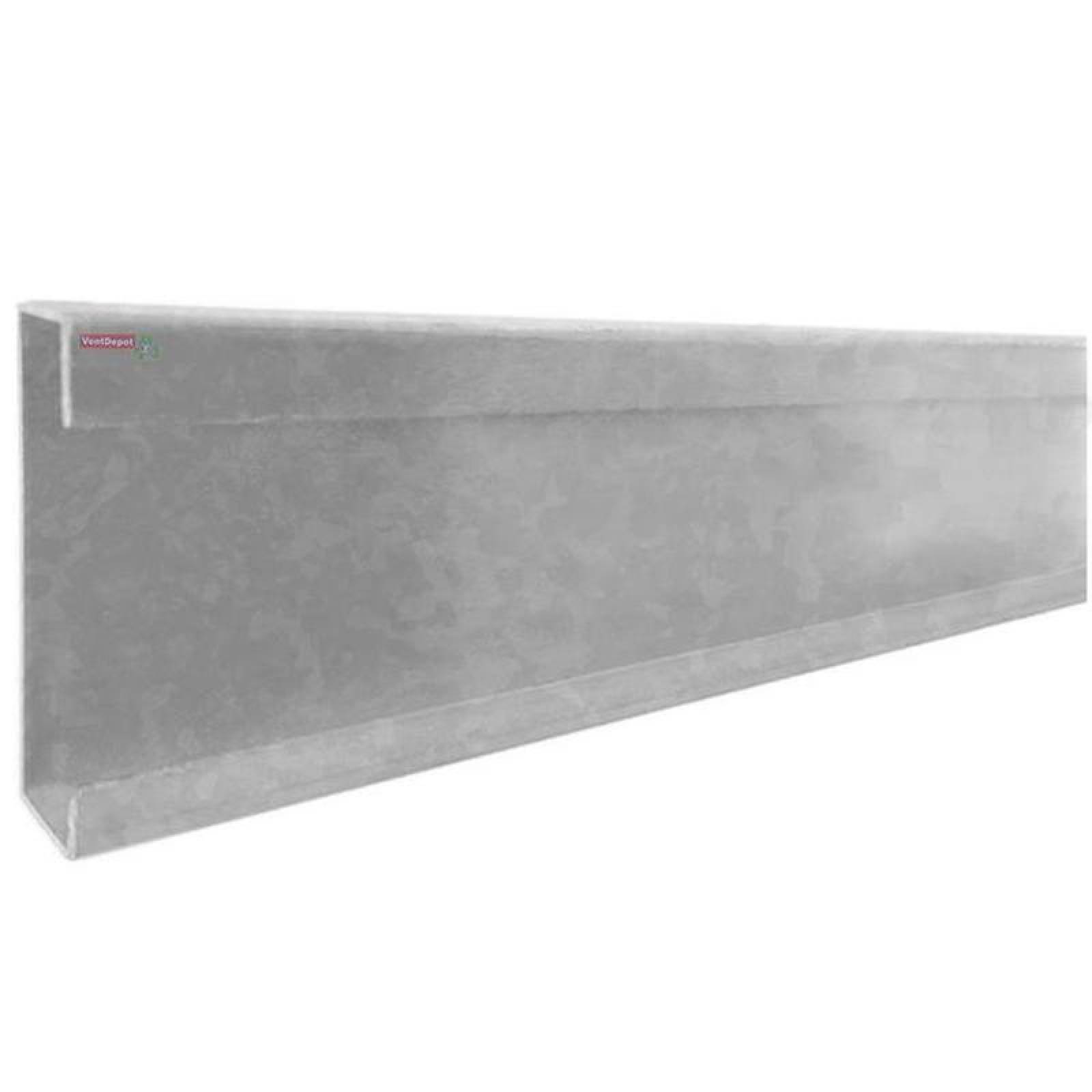 Protectores Zoclo Económicos MXZOG-006-4 3x12" 3,05m C,20 Galvanizado, ZocloGalv