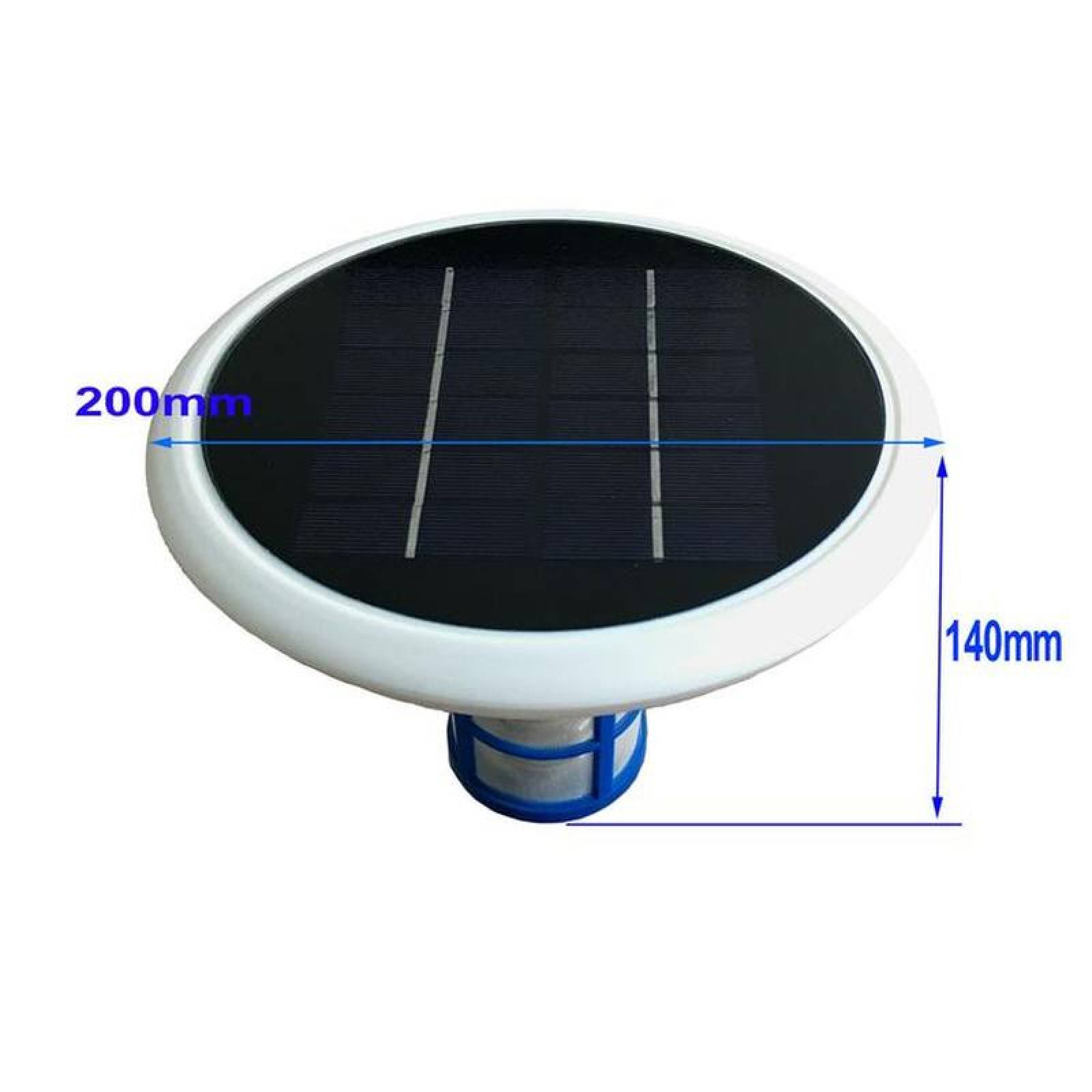 Purificador Solar de Agua Portátil MXSWM-001-10 22000gal 83000L 83 m³ Solar Iones Positivos 80porciento Ahorro de Cloro Elimina Bacterias y Algas Usa CopperElect MXUBE-003, SwiMore