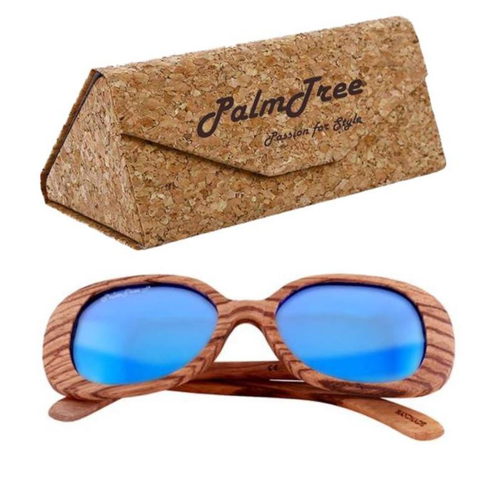 Lente Polarizados para Sol MXAZP-001-8 Blue PolarizadomasUV400 Madera Polipropileno Bambú teñido de Negro Amazonian Polarized