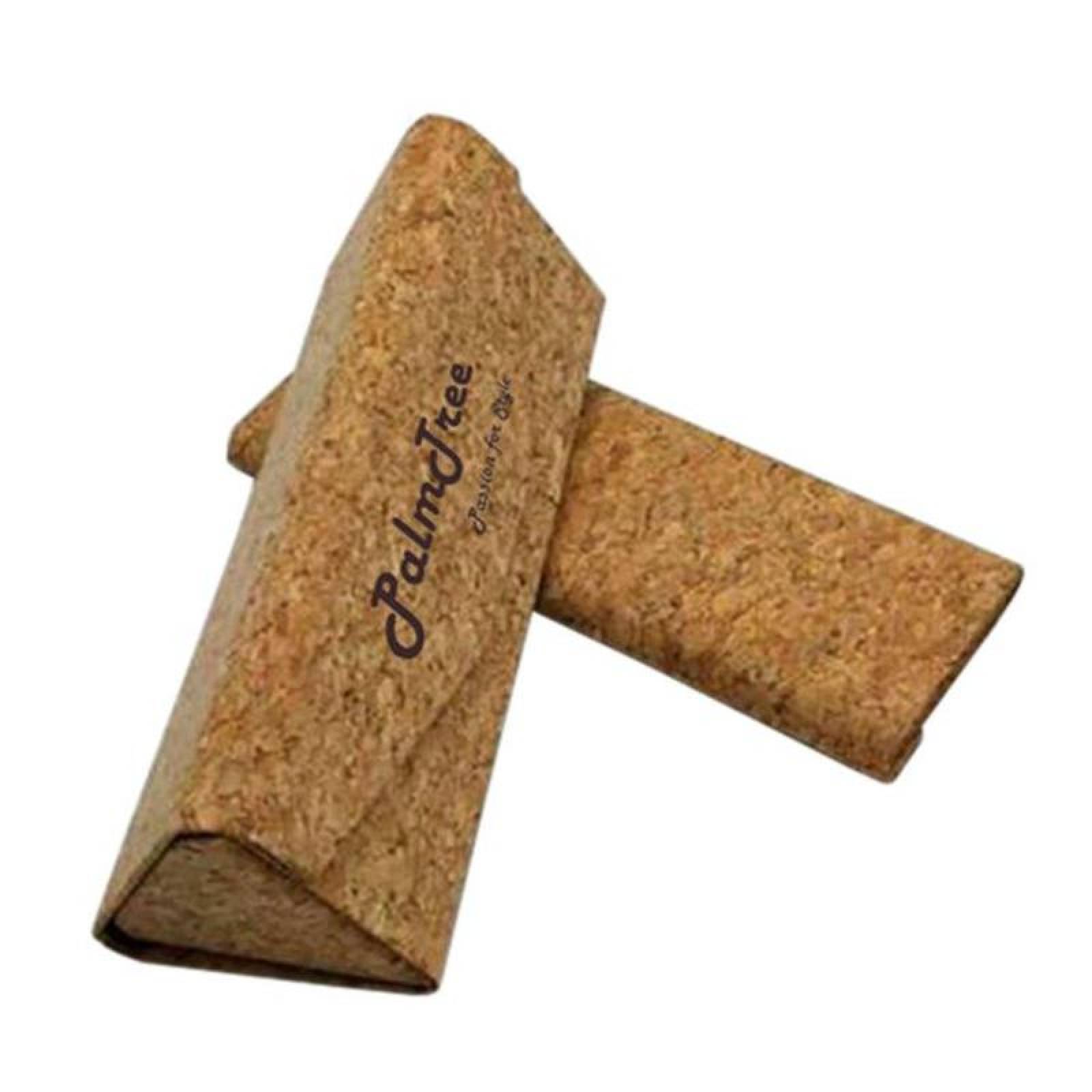 Funda para Gafas de Corcho MXCRK-002-3 2 Pzas con Logo Estuche de Caucho Flexible Café, TriCork