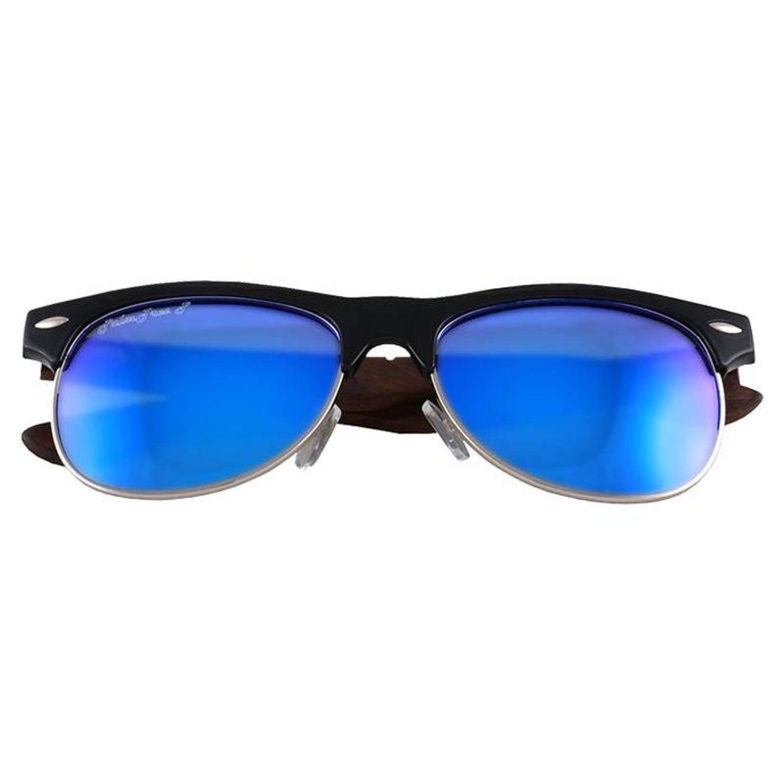 Anteojos Modernos para Viajar MXGNT-005-1 Blue PolarizadomasUV400 Policarbonato Madera de Ébano Grand Tour Polarized