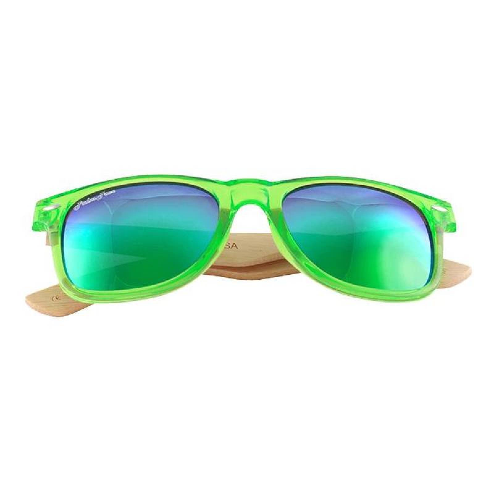 Lentes Modernos para Mujer MXPST 001 4 Green UV400 Policarbonato Madera de Bamb Play Spirit