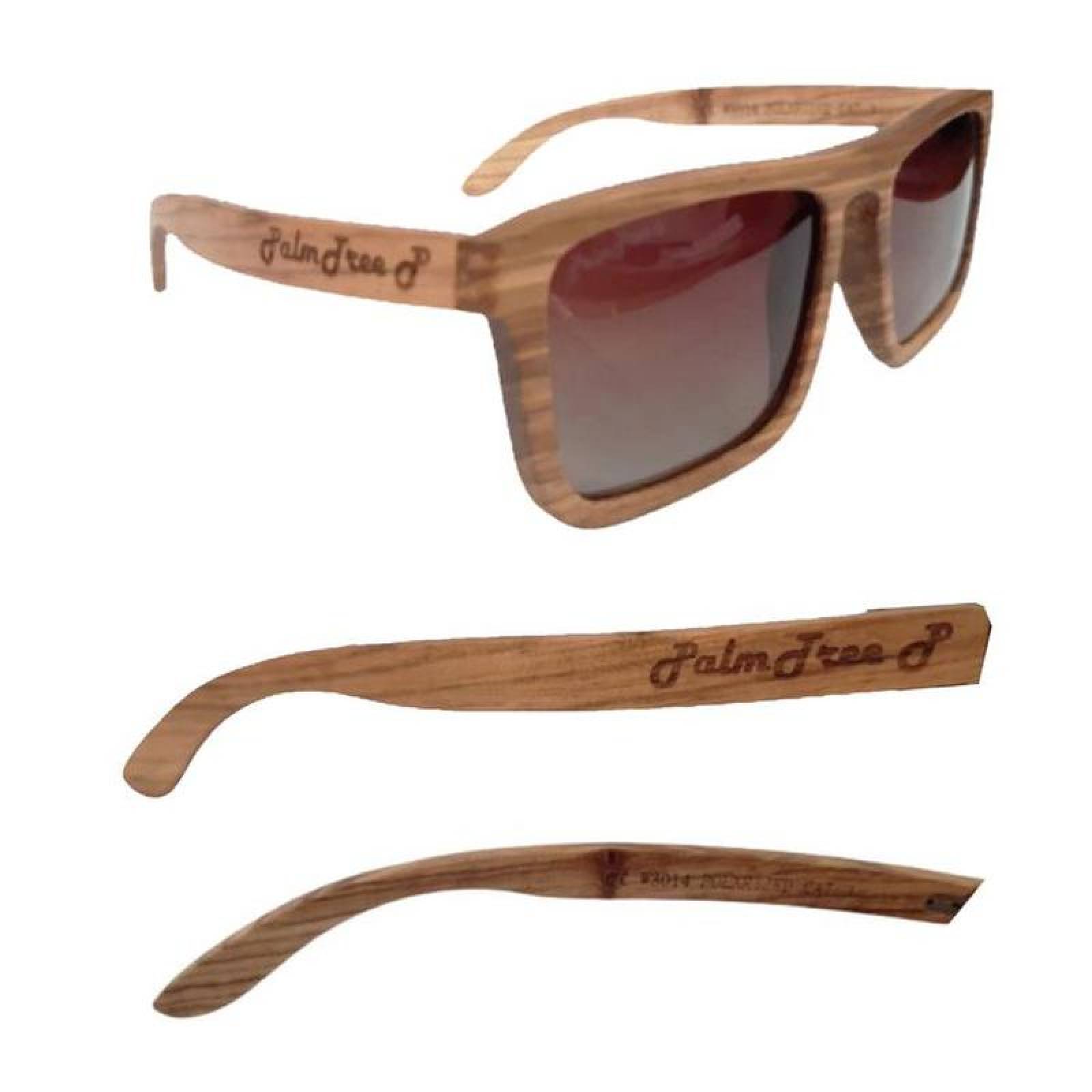 Lentes Alta Calidad de Madera MXSPI-002-3 Brown PolarizadomasUV400 Marco de Madera Roots Polarized