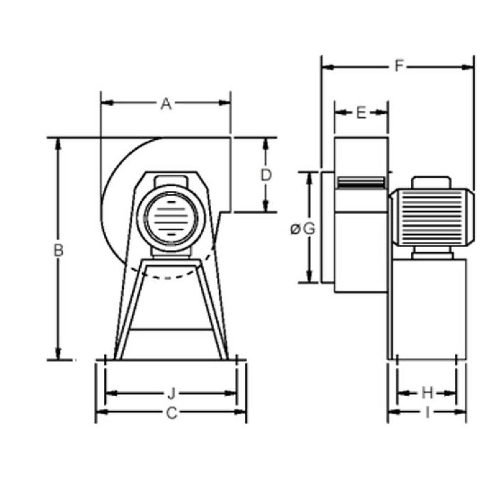 Extractores Centrifugos Aire Limio MXECE-005-3 Rotor jaula ardilla 8" Diámetro 1900m3hr220440V 60Hz12HP2,01,0A 60dB, ExtraBlower