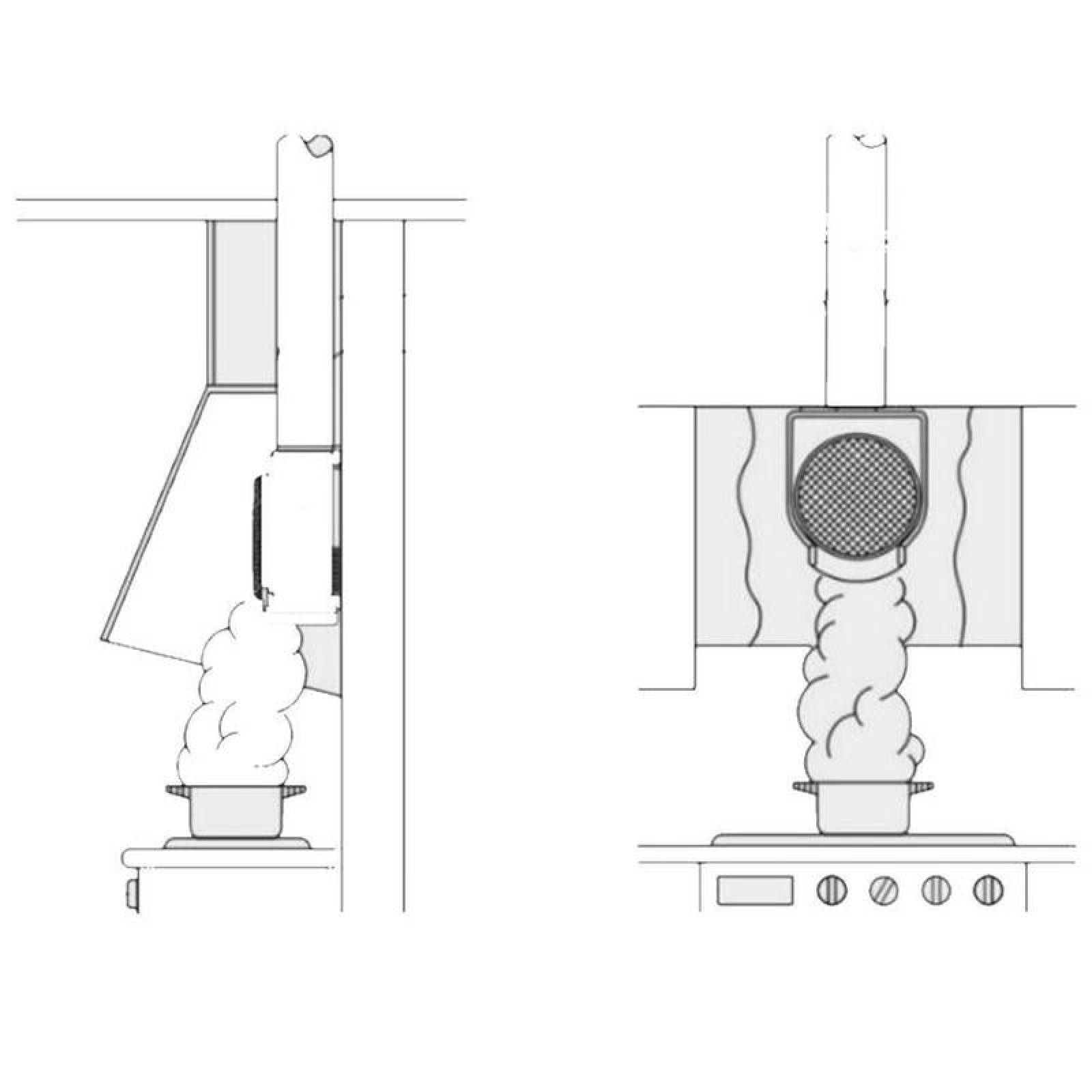 Extractor Centrifugo Humo MXKBL-001-5 Rotor Jaula Ardilla 4" Diámetro 250m3hr 127V 60Hz 40W 50dB, KitchenBlower